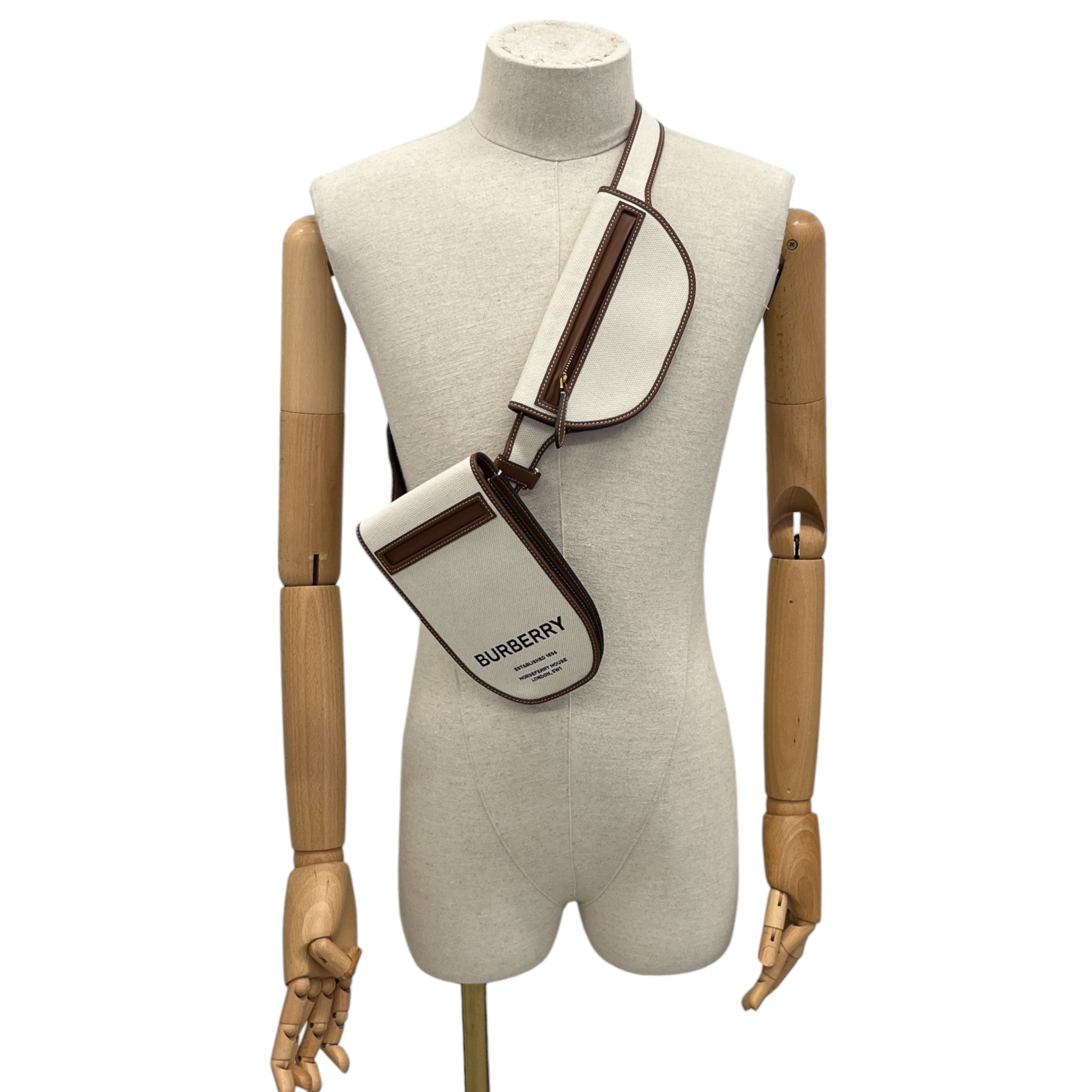 Women's Olympia Canvas Belt Bag Brown