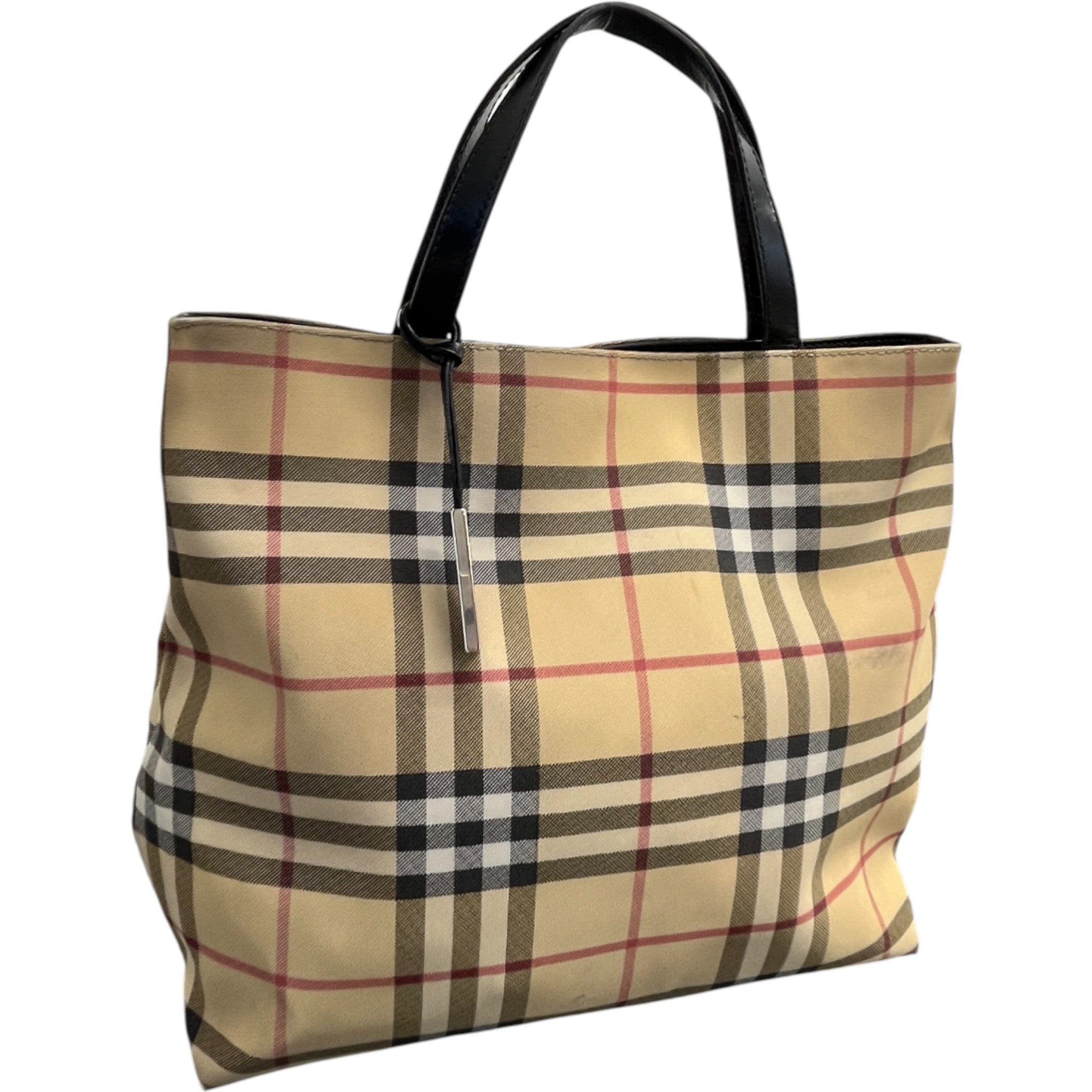 Women's Nova Check Pvc Tote Bag Beige