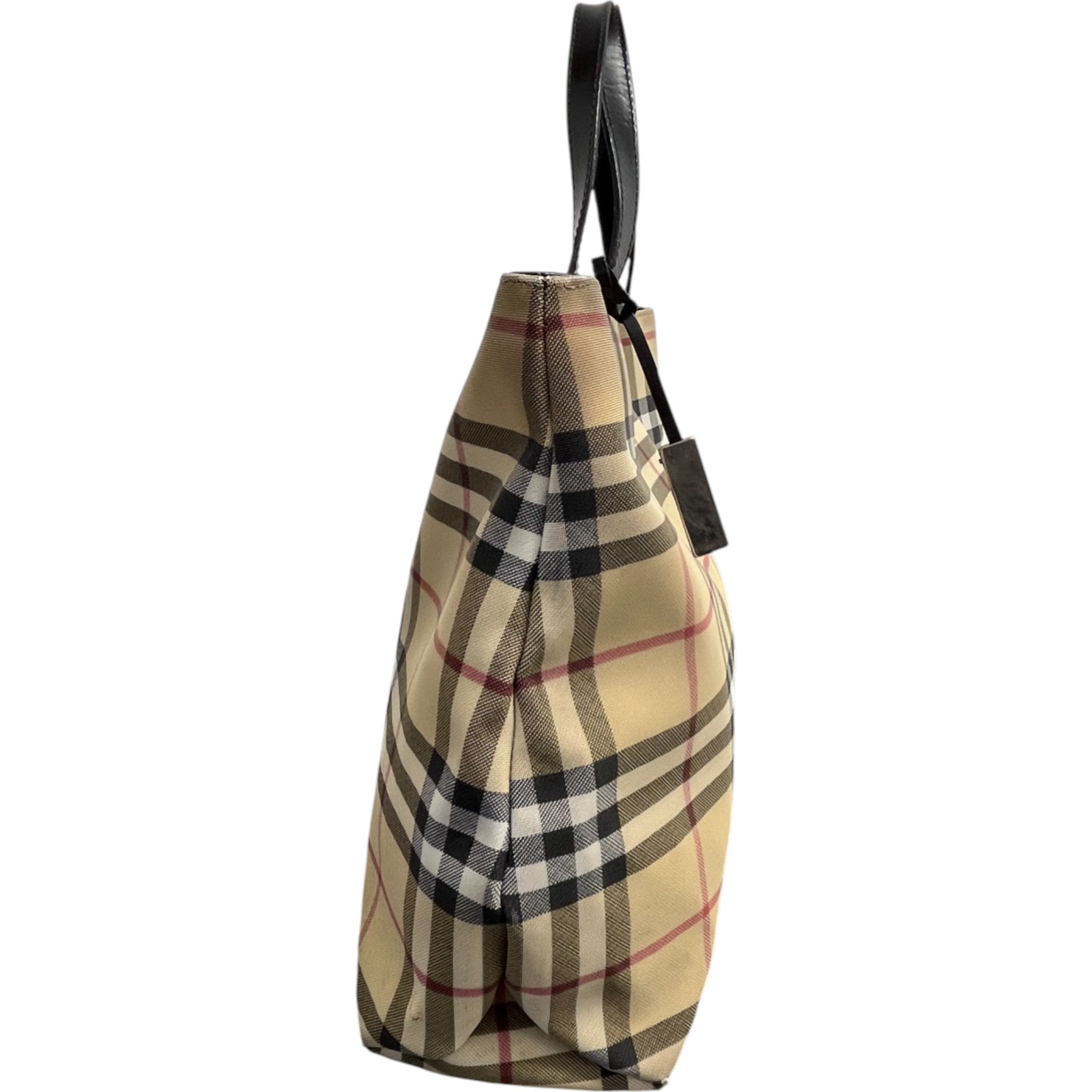 Women's Nova Check Pvc Tote Bag Beige