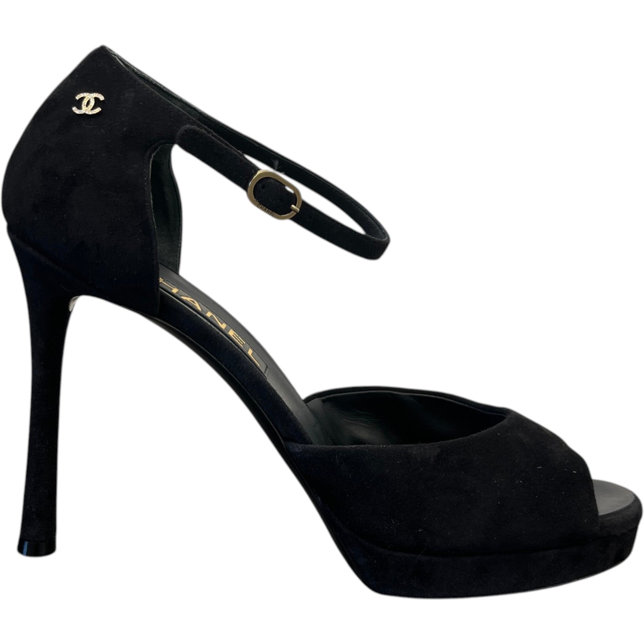 Women's Cc Logo Heels Black Size EU 40 / UK 7