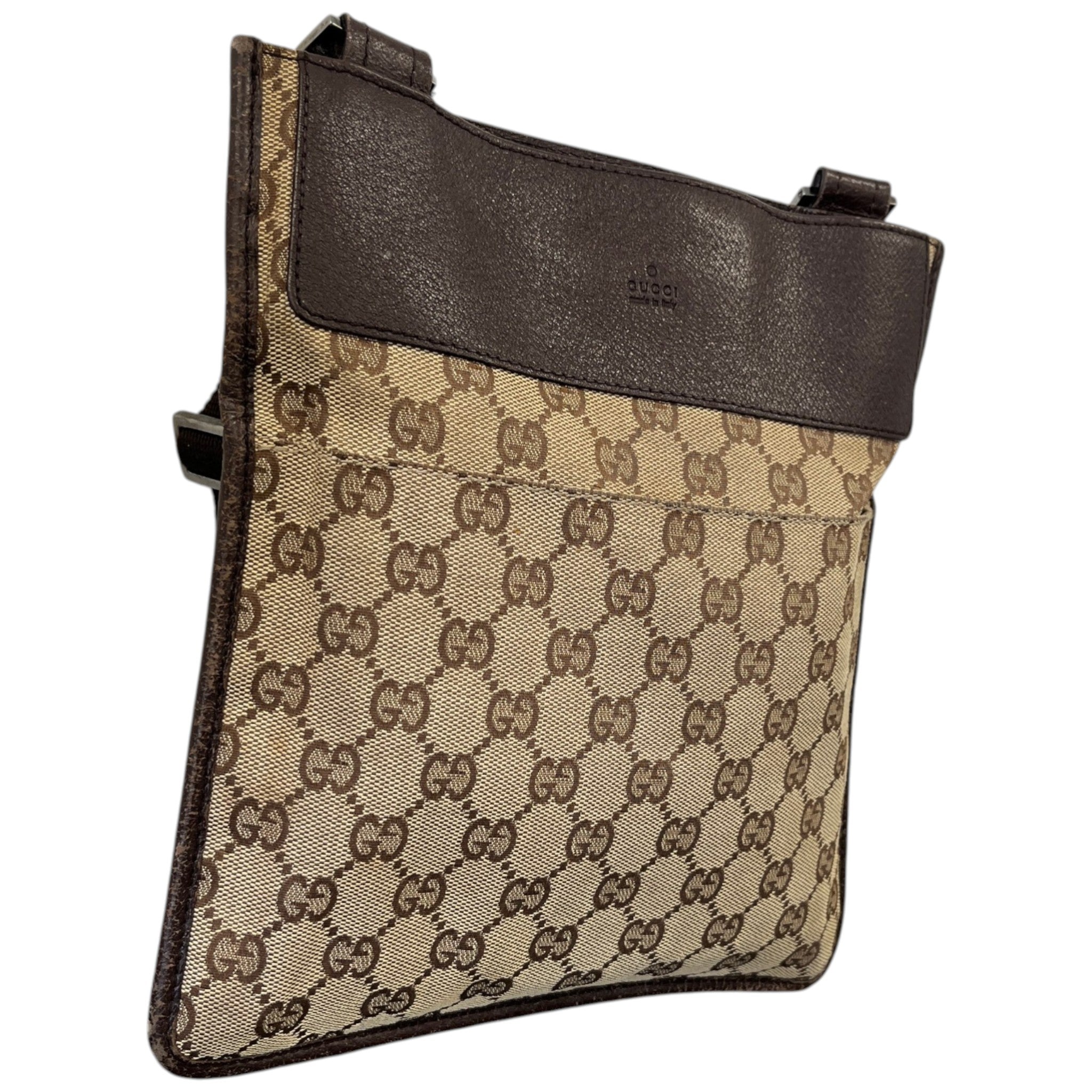 Men's Gg Supreme Crossbody Bag Brown