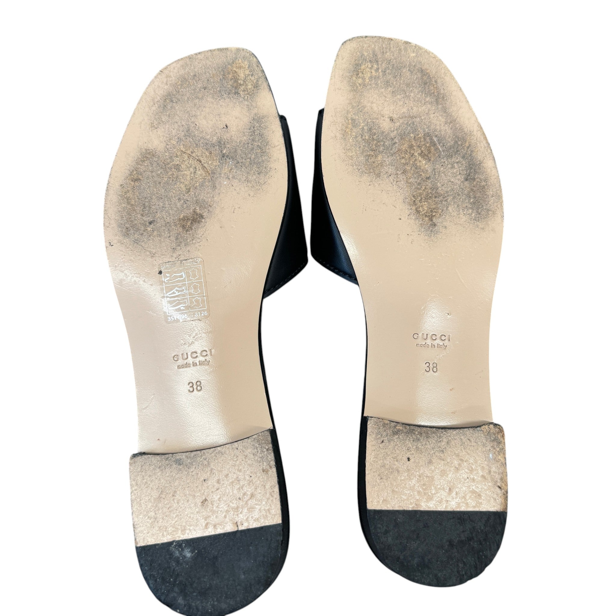 Women's Interlocking G Slides Black Size EU 38 / UK 5