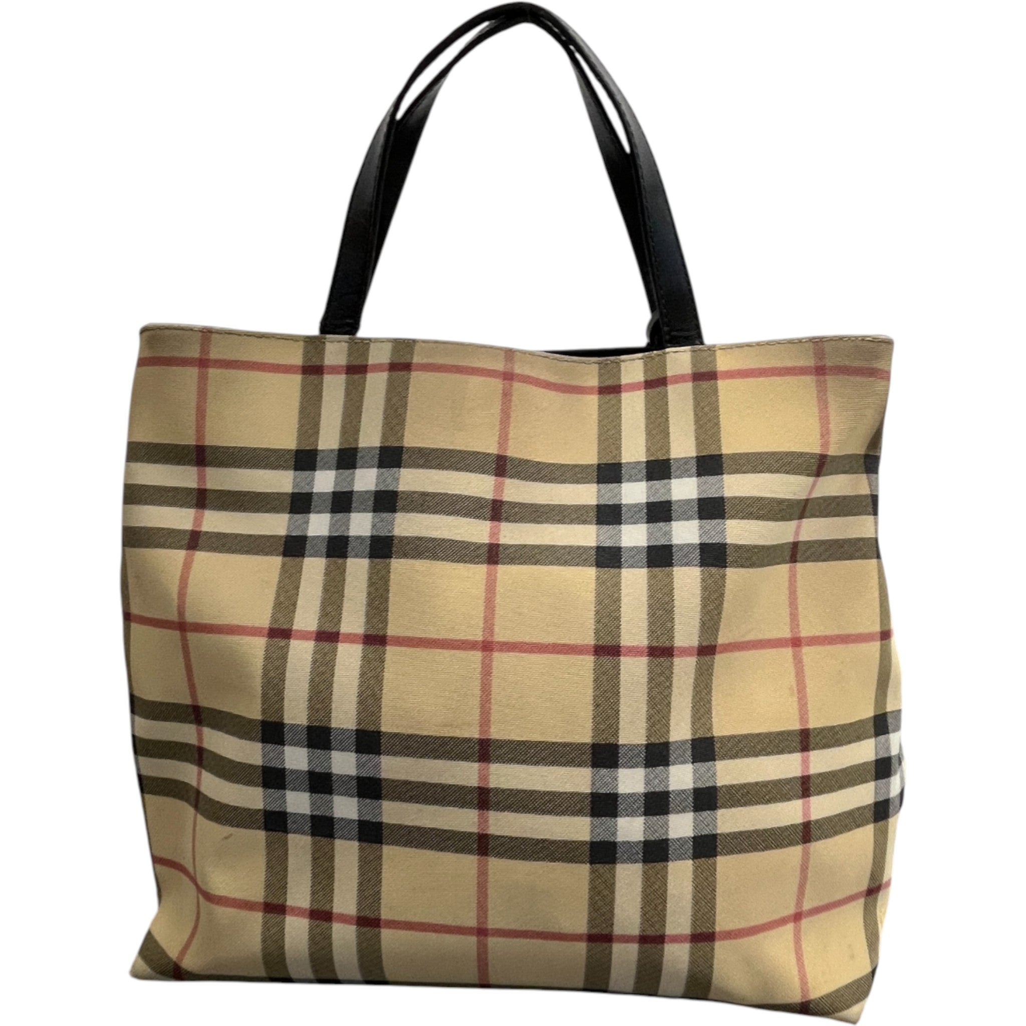 Women's Nova Check Pvc Tote Bag Beige