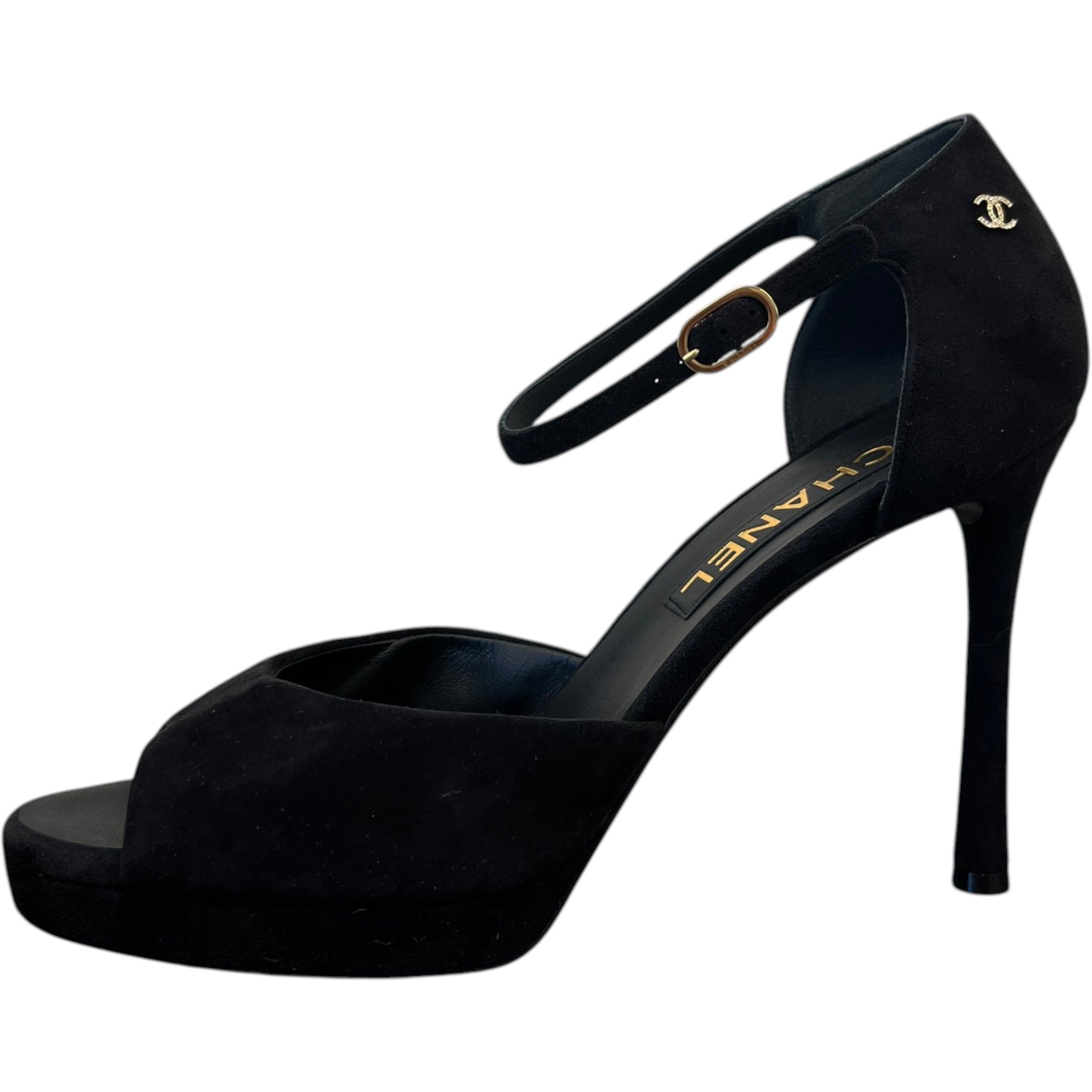 Women's Cc Logo Heels Black Size EU 40 / UK 7
