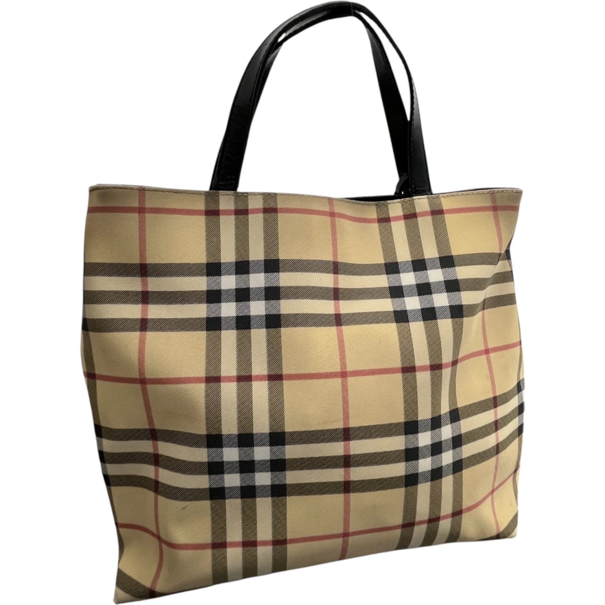 Women's Nova Check Pvc Tote Bag Beige