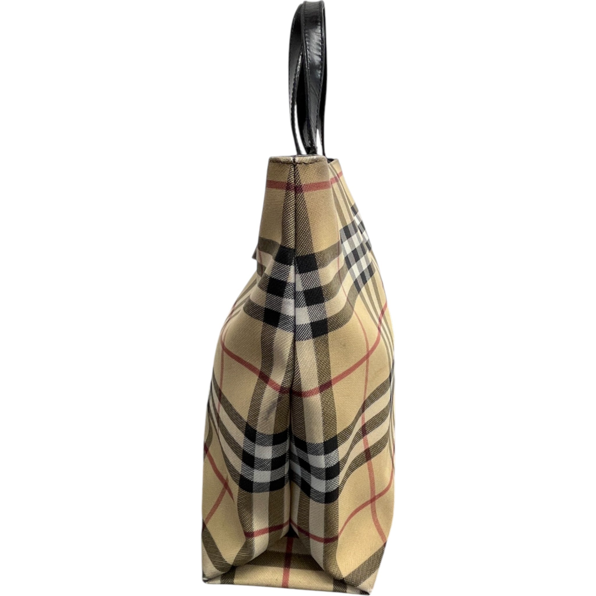 Women's Nova Check Pvc Tote Bag Beige