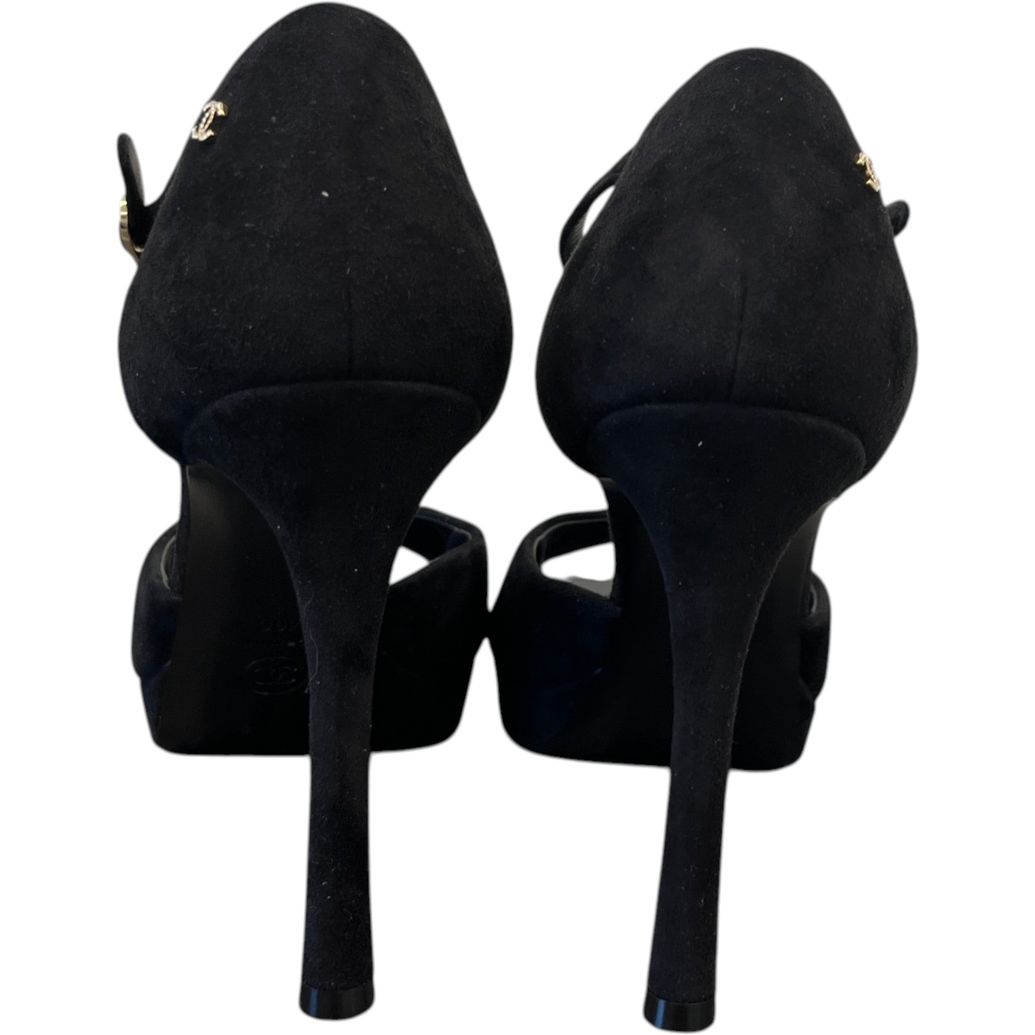 Women's Cc Logo Heels Black Size EU 40 / UK 7