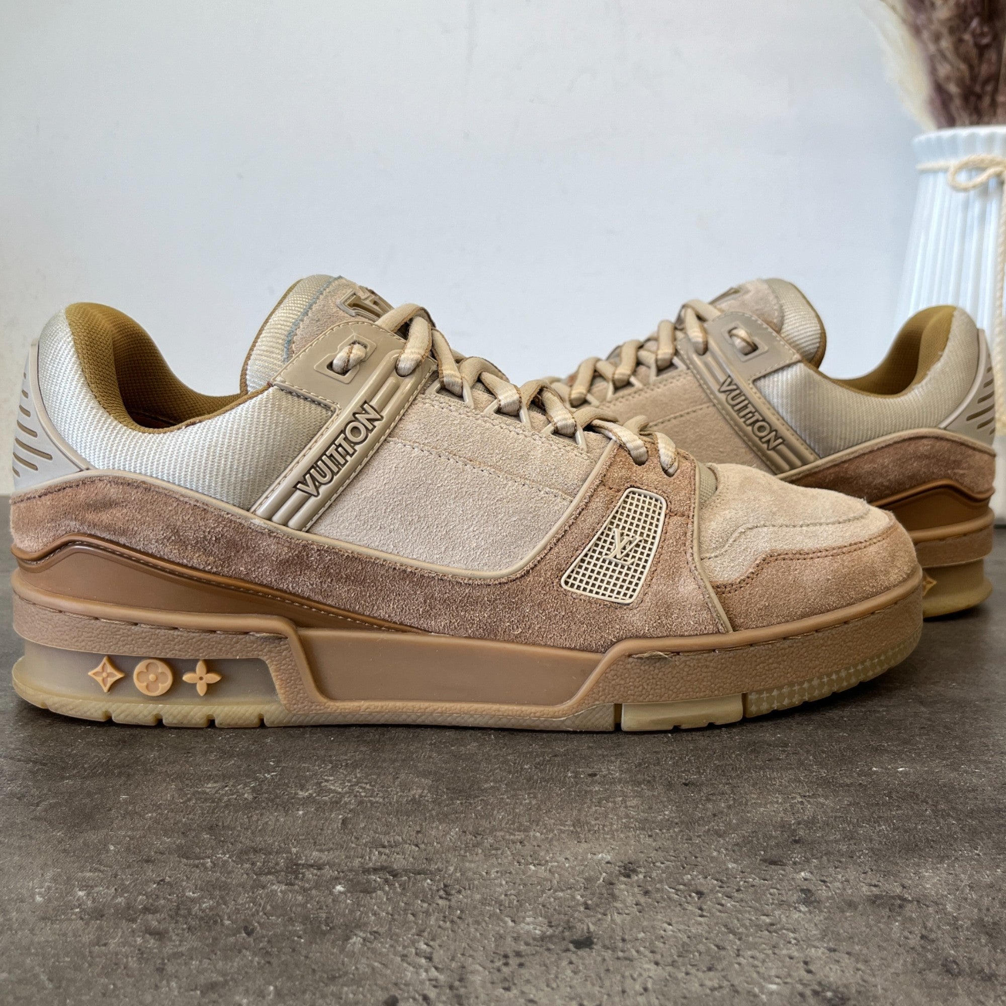 Men's Lv Low Trainers Brown Size EU 40 / UK 6