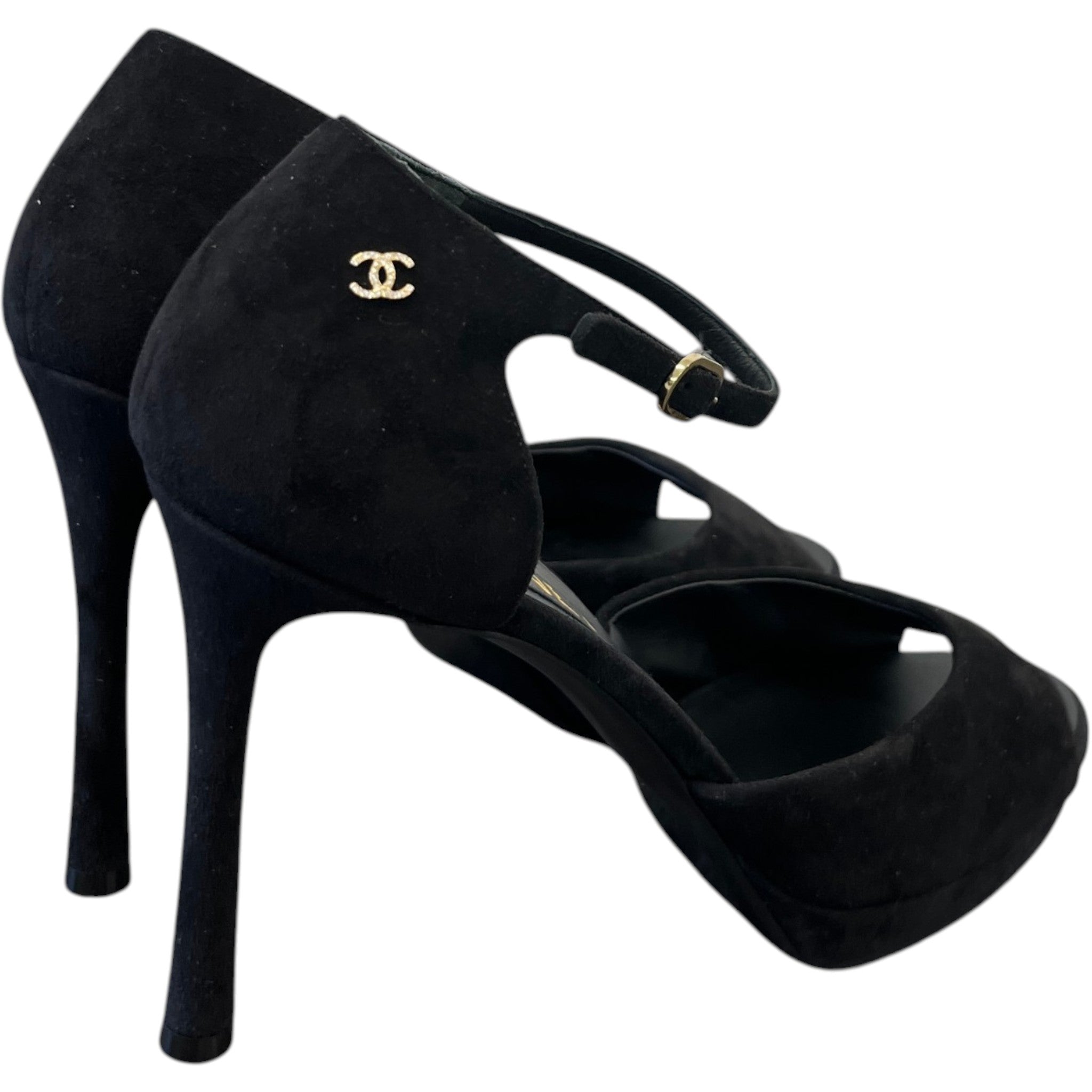 Women's Cc Logo Heels Black Size EU 40 / UK 7