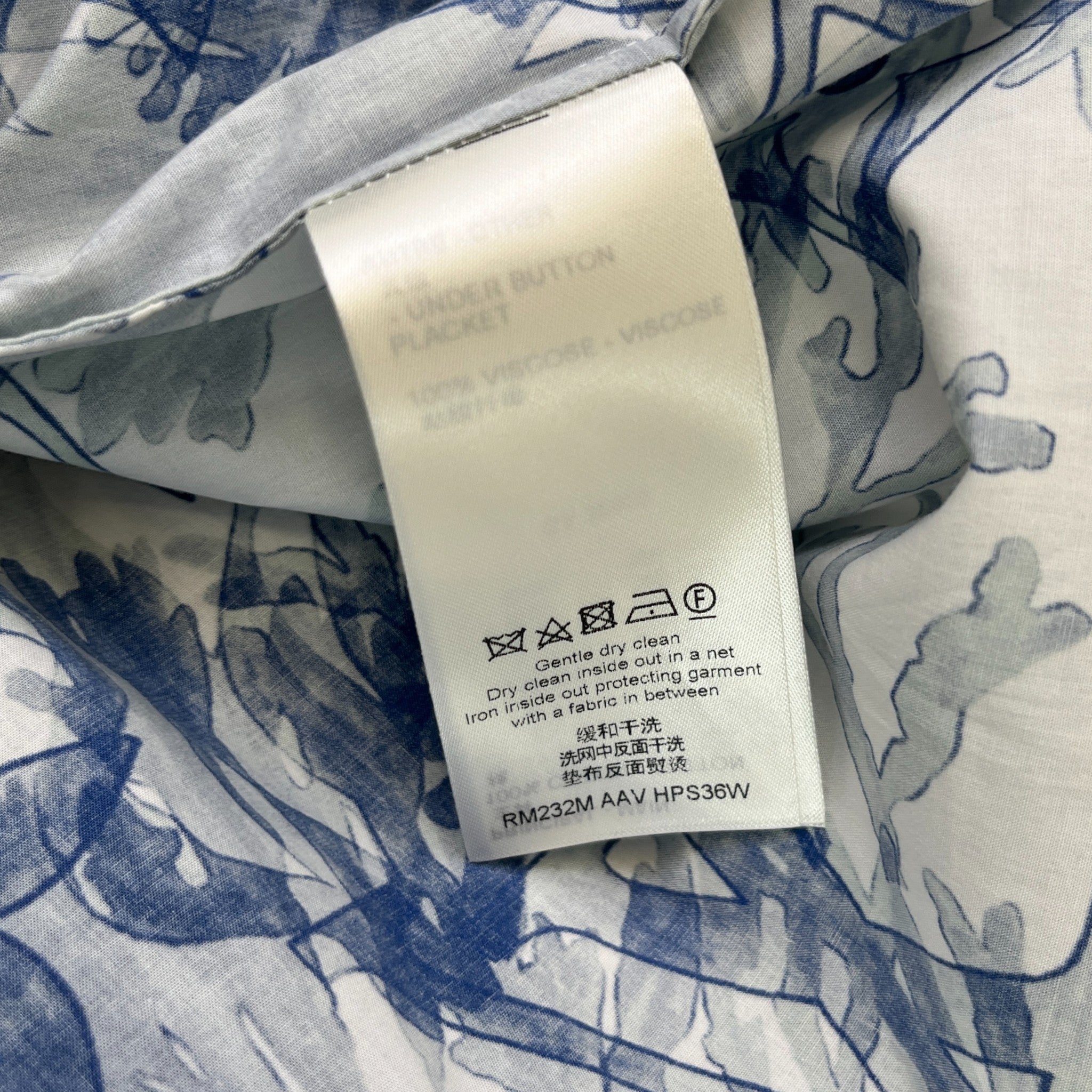 Men's Aquagarden Shirt Blue Size S