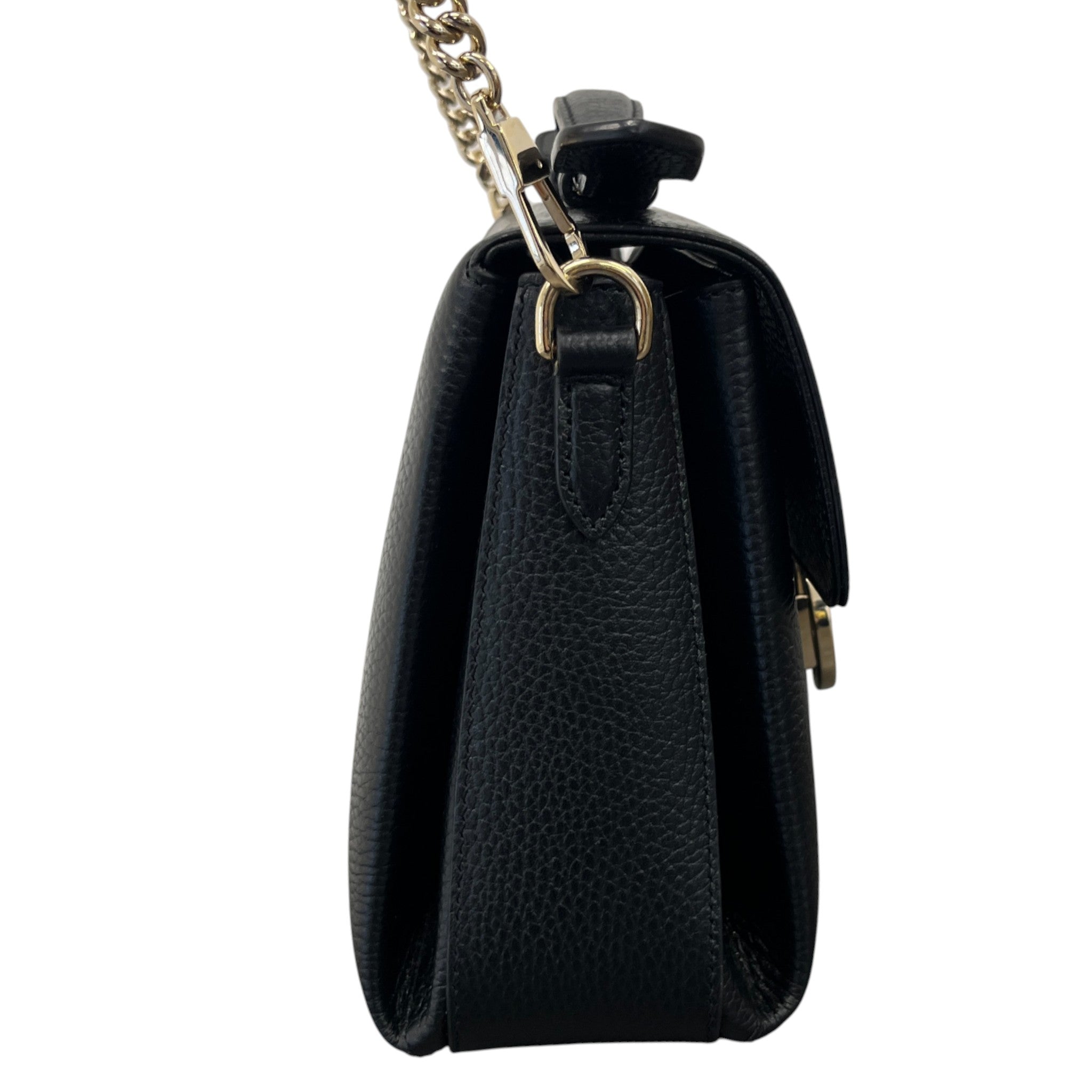 Women's Interlocking G Shoulder Bag Black