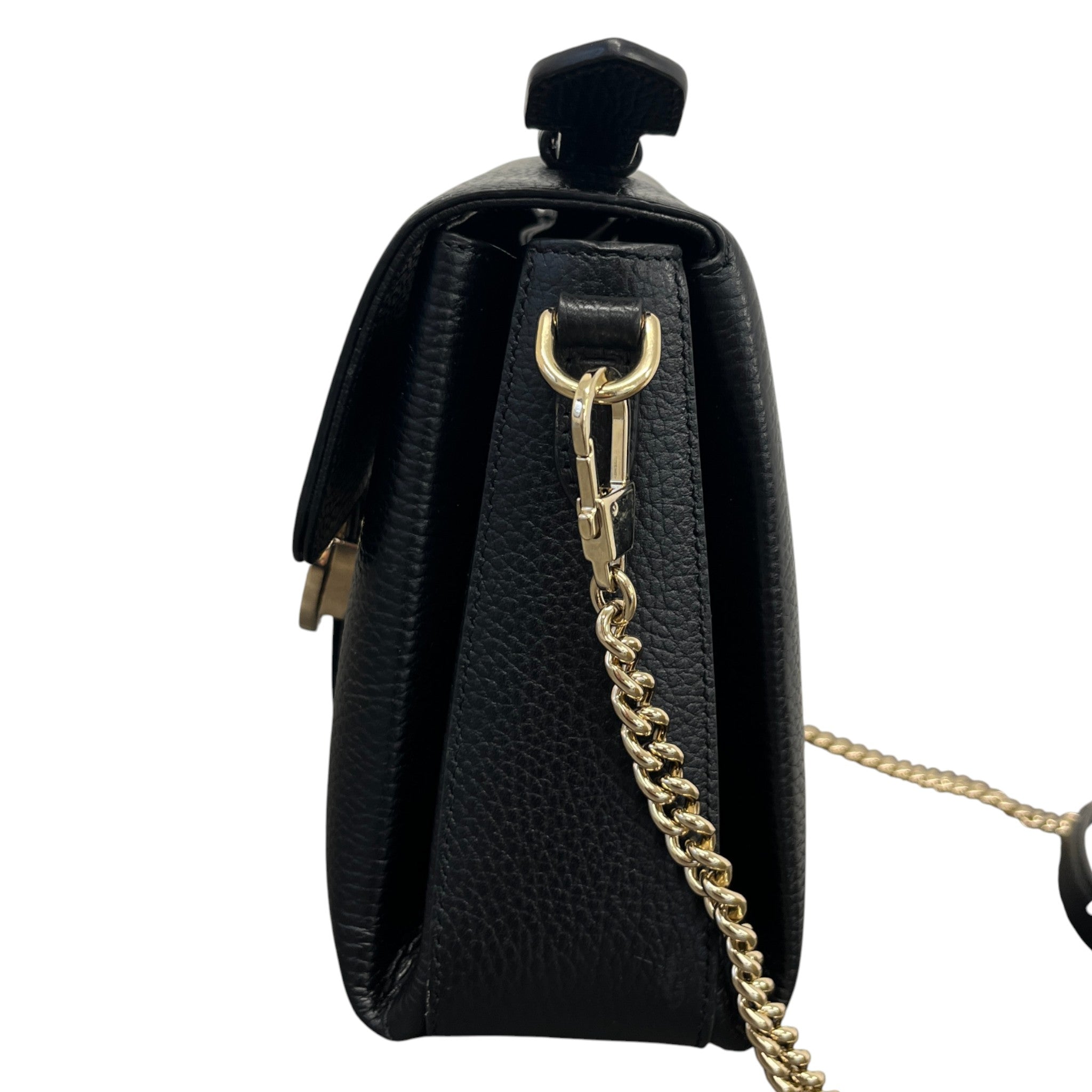 Women's Interlocking G Shoulder Bag Black