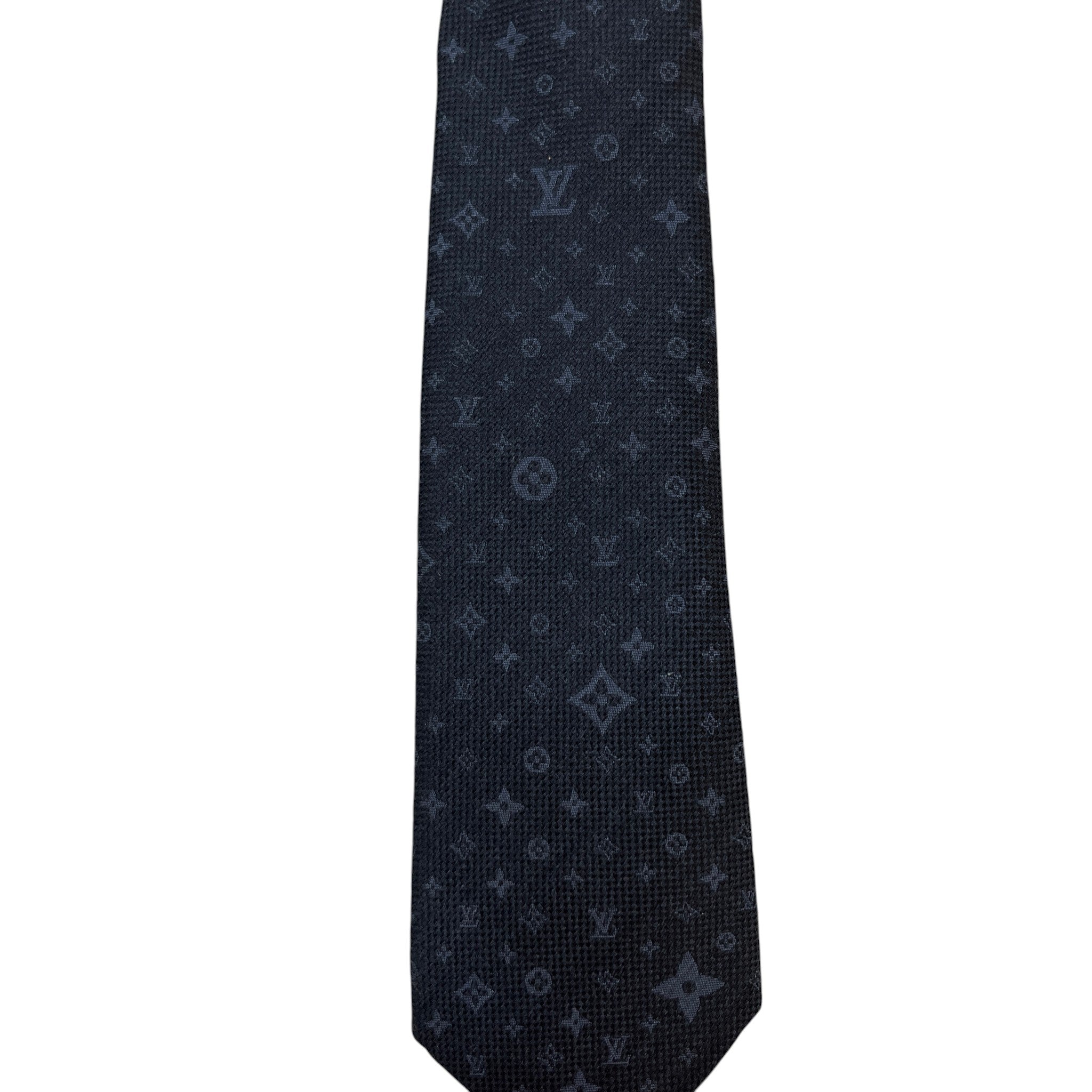 Men's Monogram Tie Black