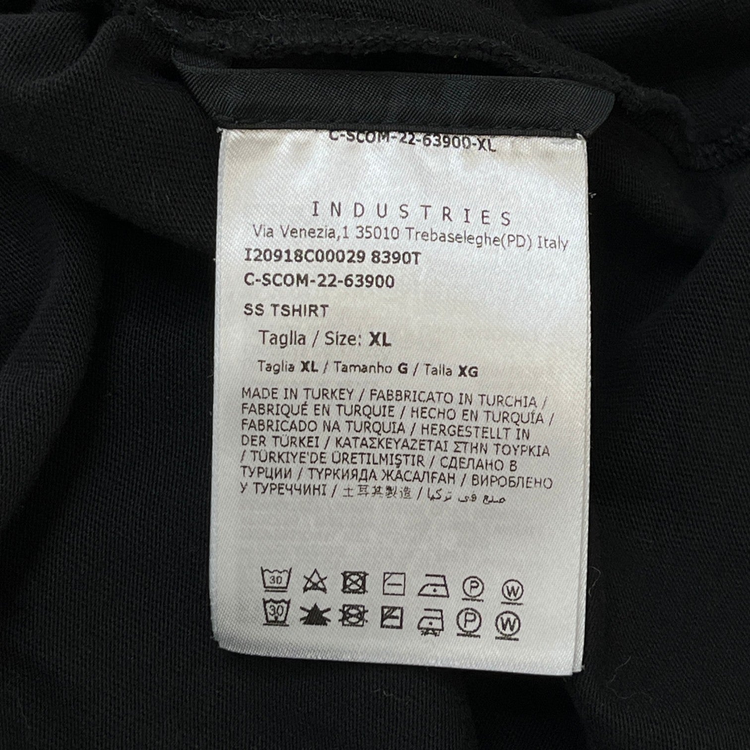 Men's Ss Logo T-Shirt Black Size XL