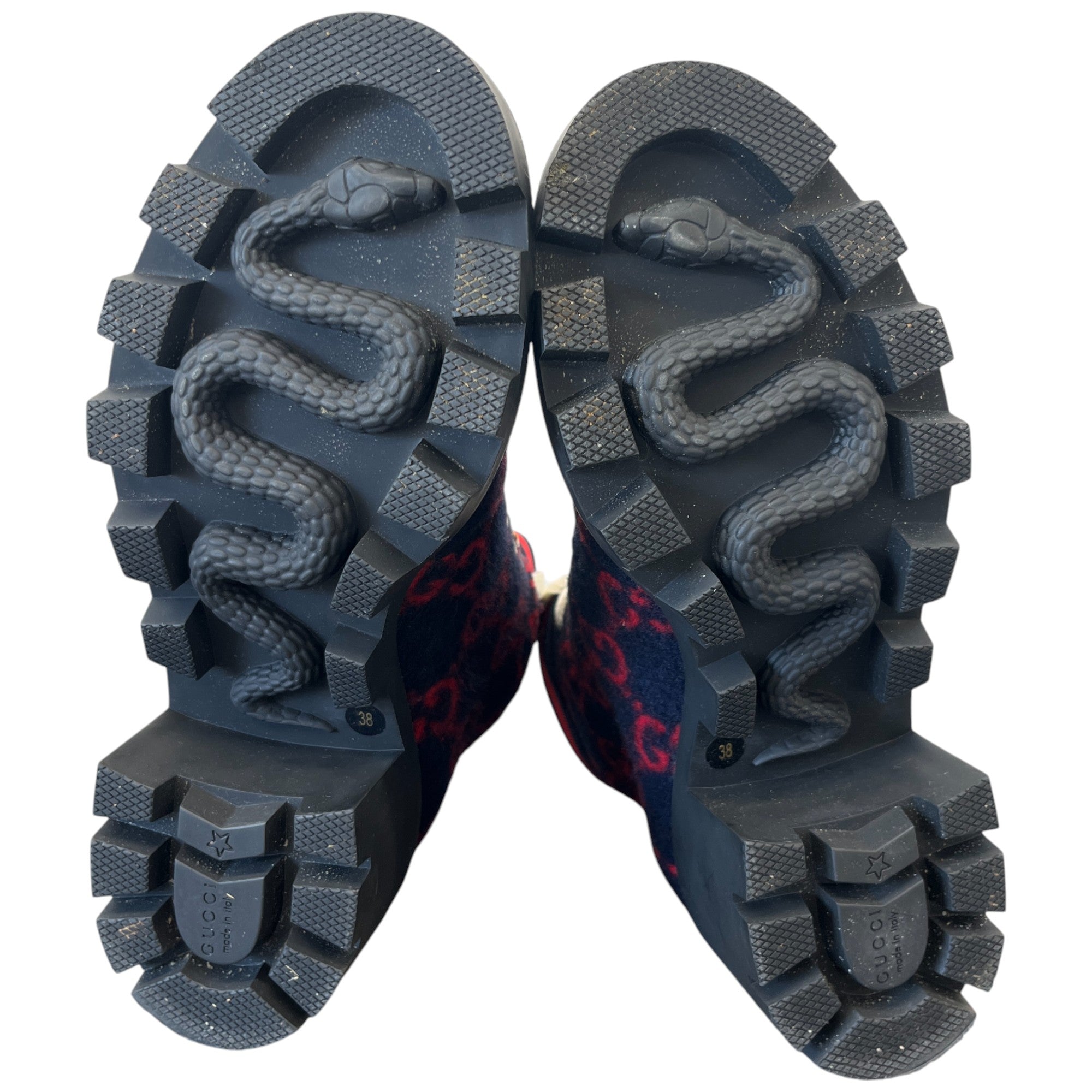 Women's Gg Lace-Up Boots Navy Size EU 38 / UK 5