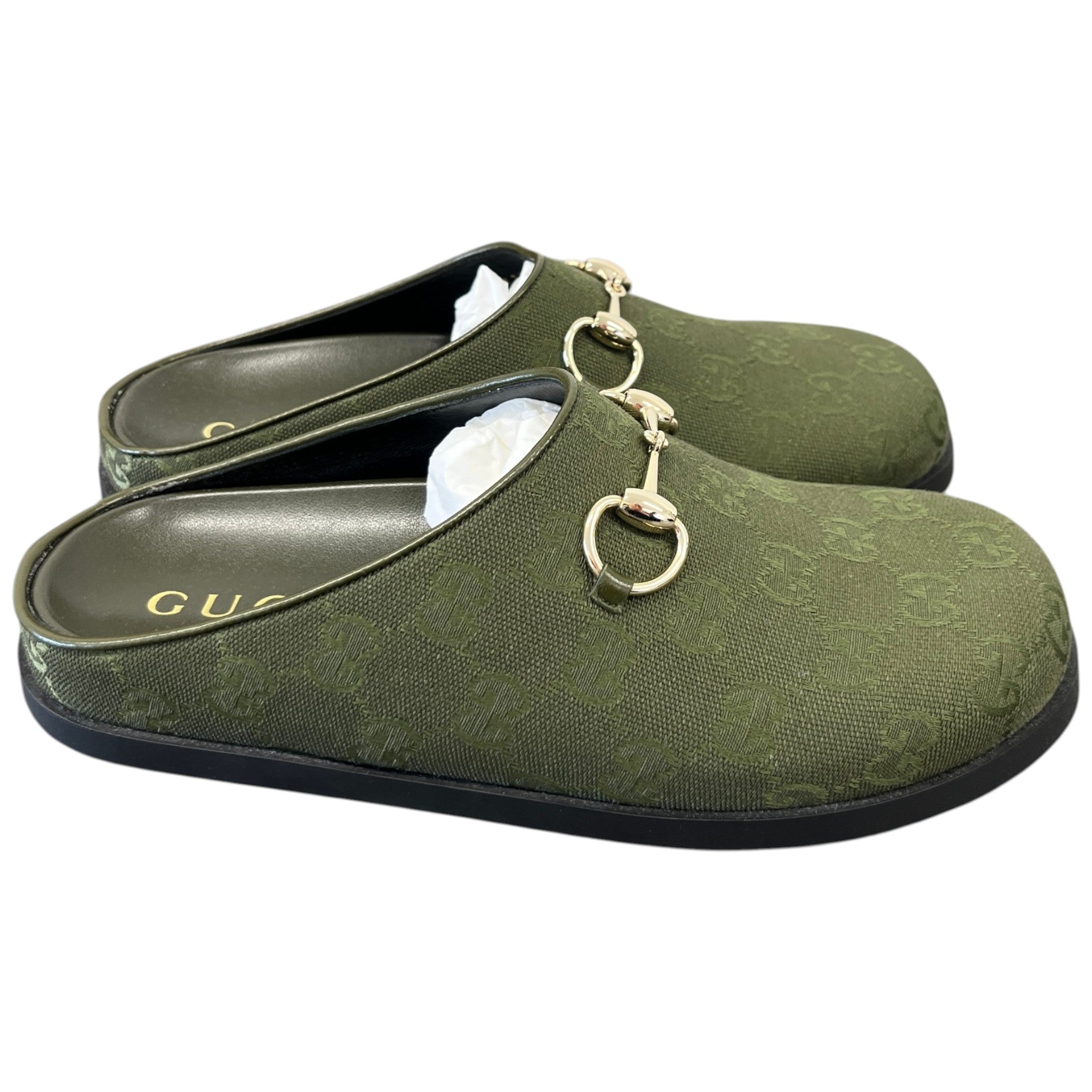 Women's Gg Supreme Mules Green Size EU 37 / UK 4