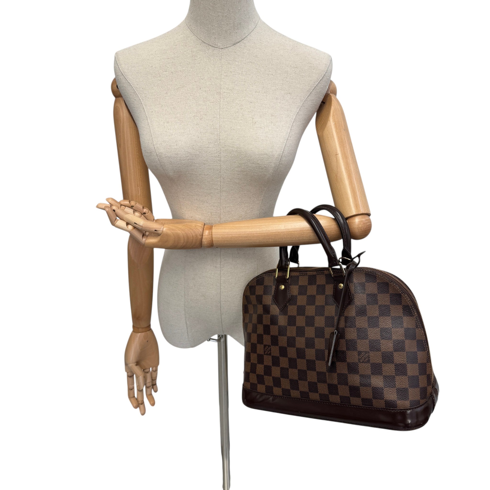 Women's Damier Ebene Alma Pm Bag Brown