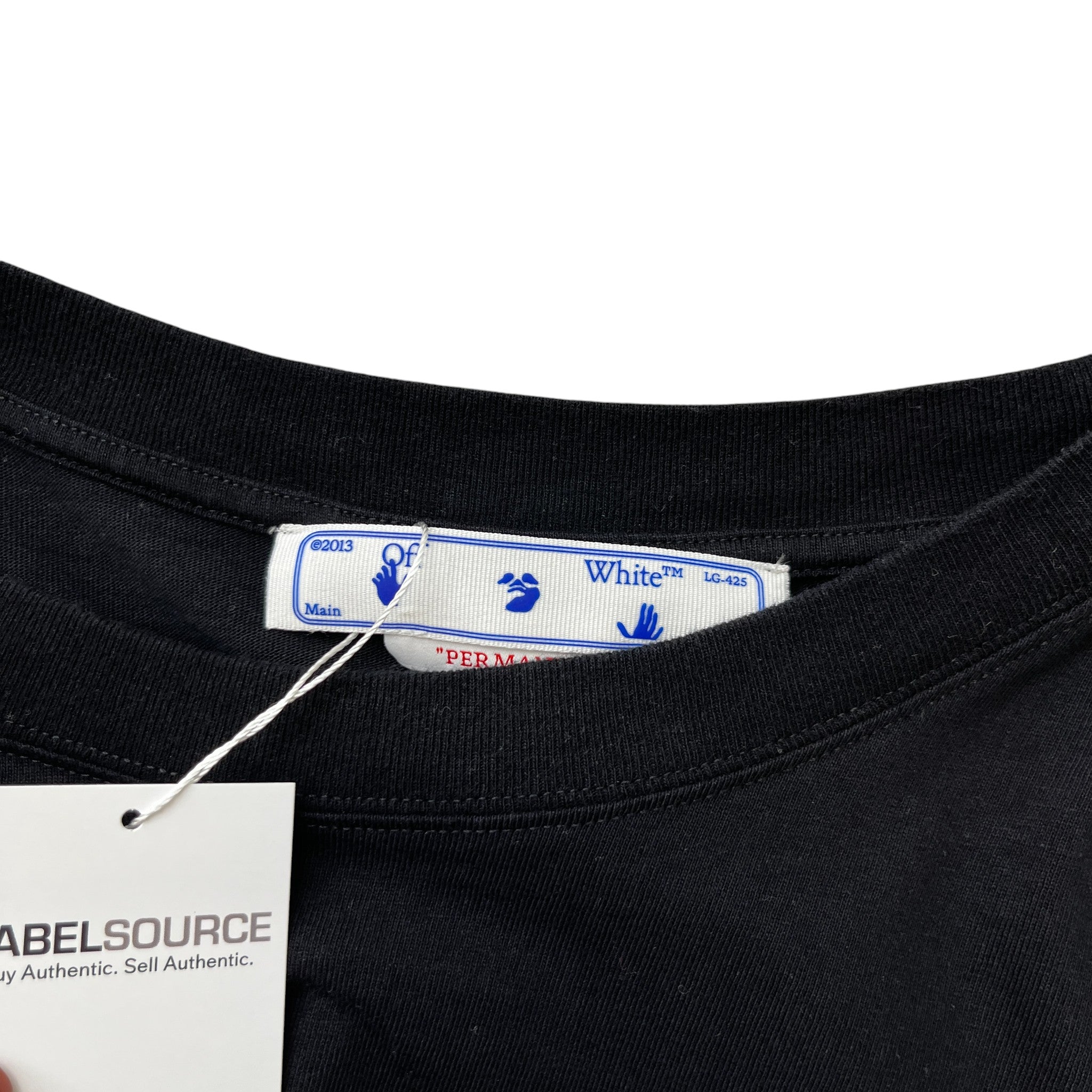 Men's Logo Print T-Shirt Black Size XXL