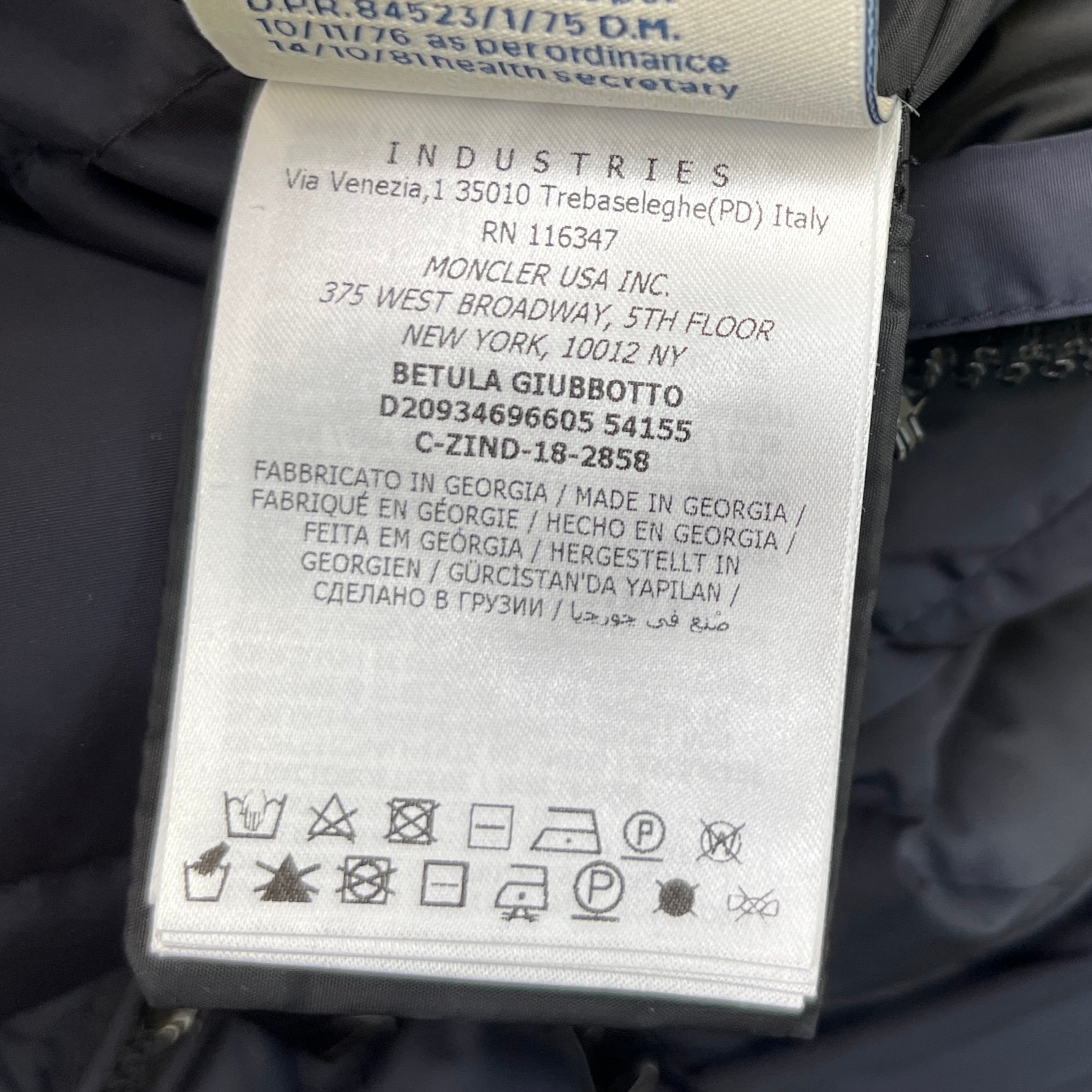 Women's Betula Down Jacket Navy Size 1 / UK 10