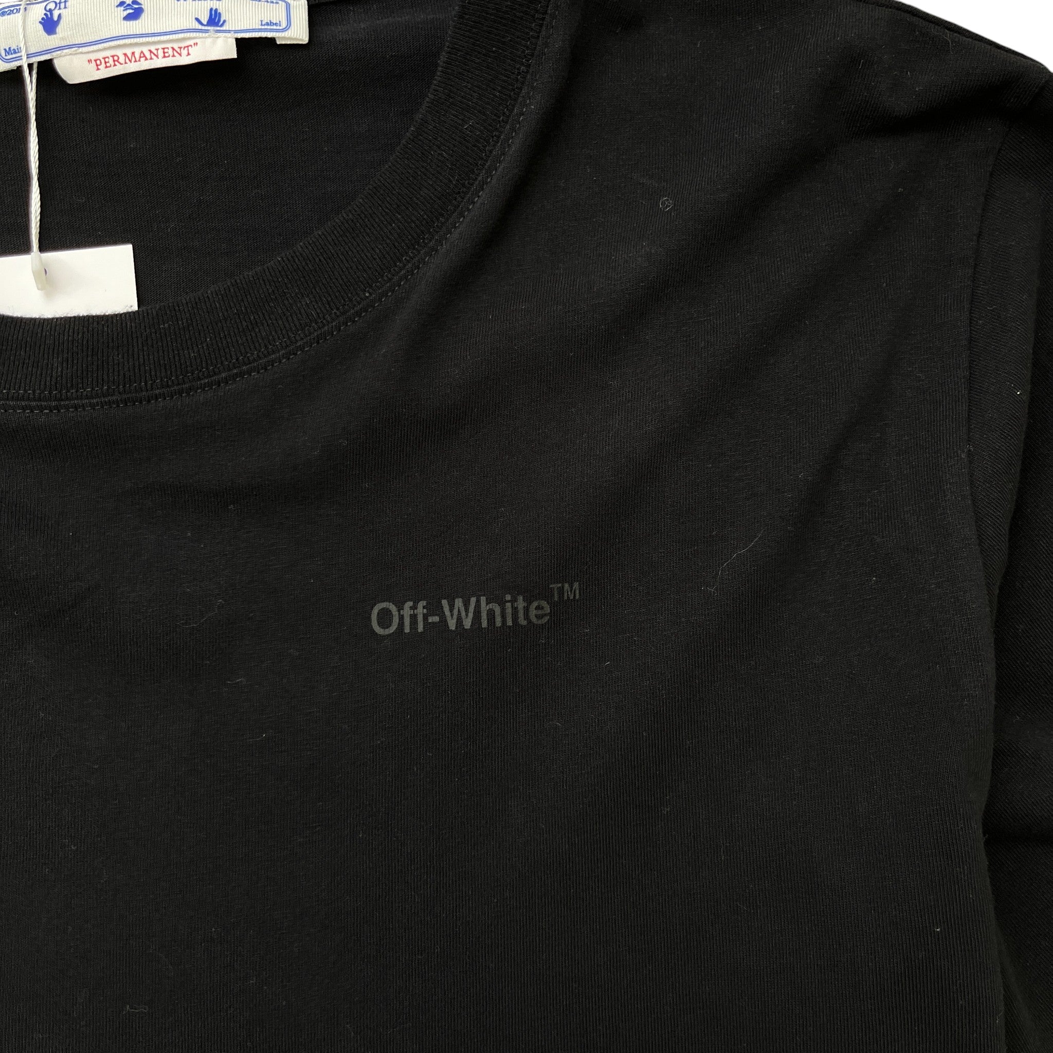 Men's Logo Print T-Shirt Black Size XXL