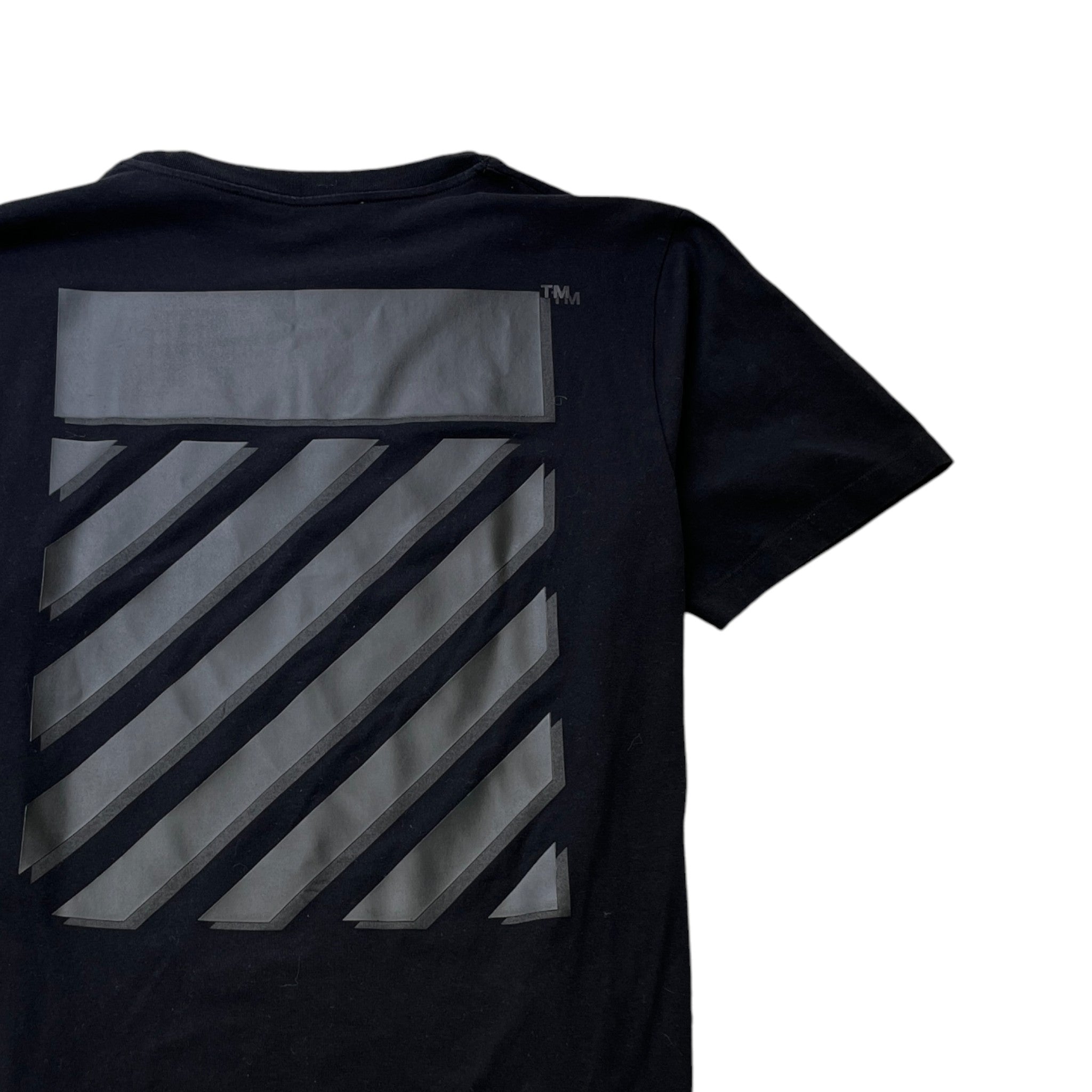 Men's Logo Print T-Shirt Black Size XXL