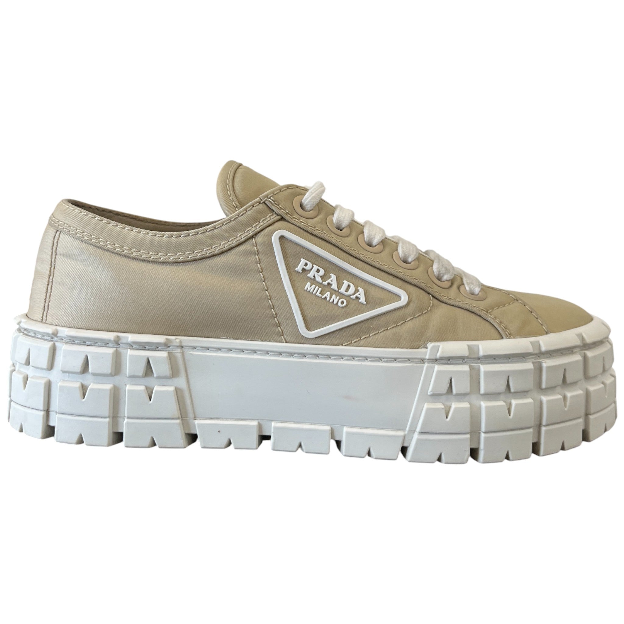 Women's Double Wheel Low Trainers Beige Size EU 36.5 / UK 3.5