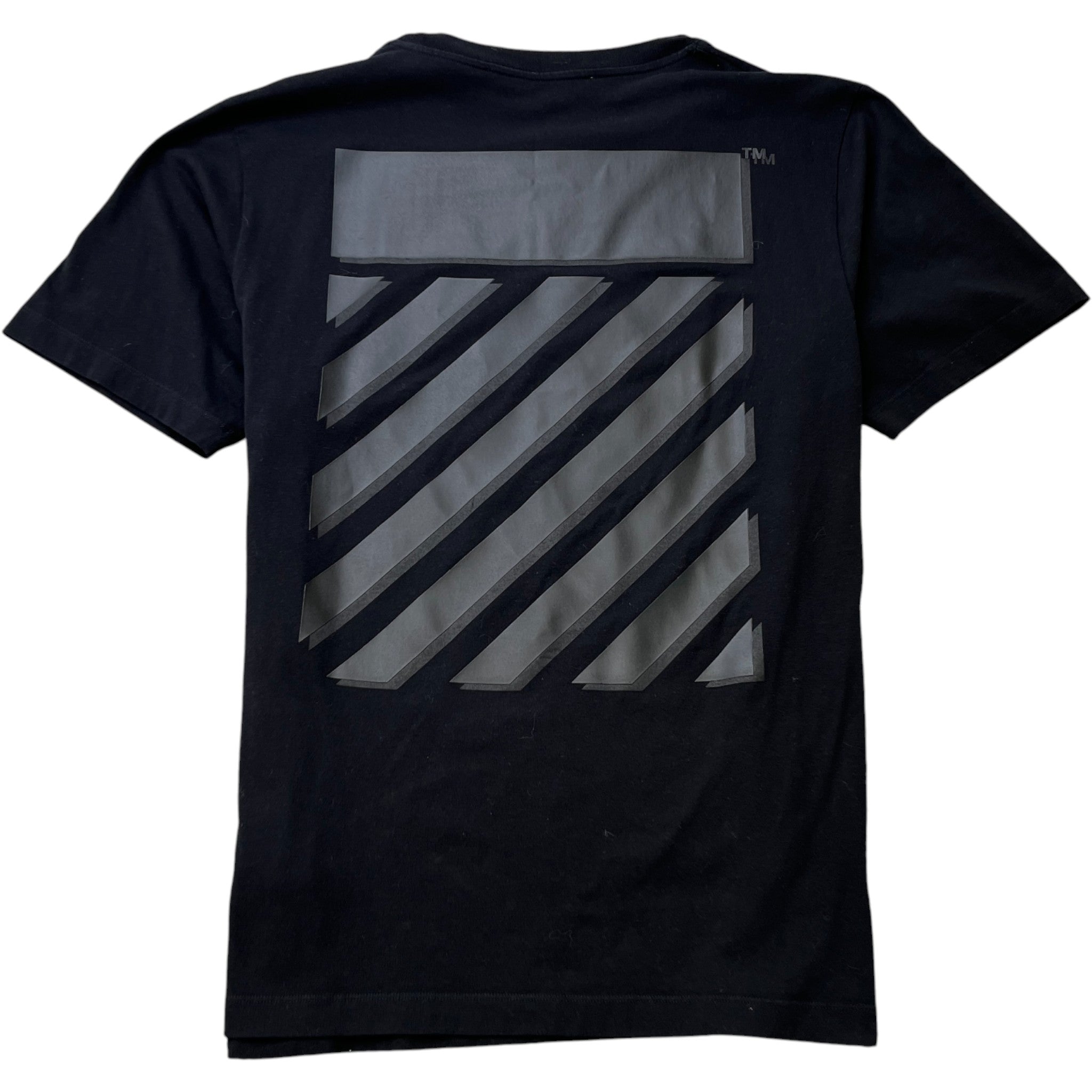 Men's Logo Print T-Shirt Black Size XXL