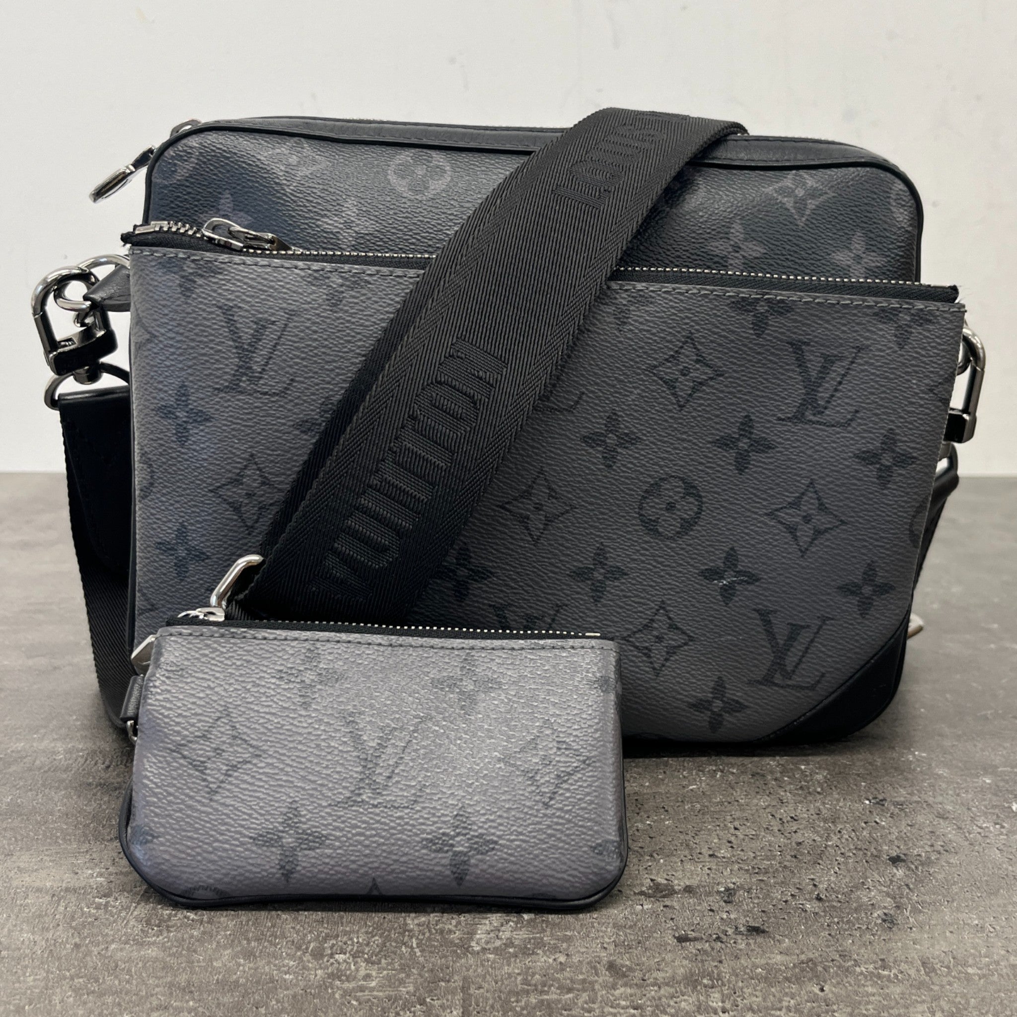 Men's Trio Messenger Bag Bag Black