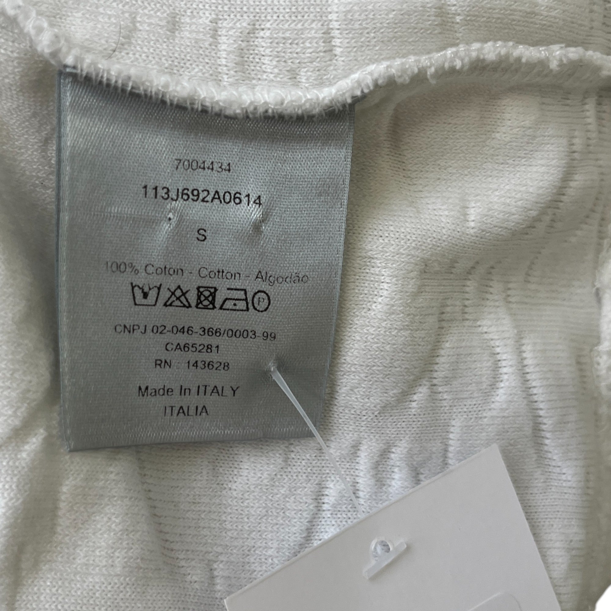 Men's Oblique T-Shirt White Size S