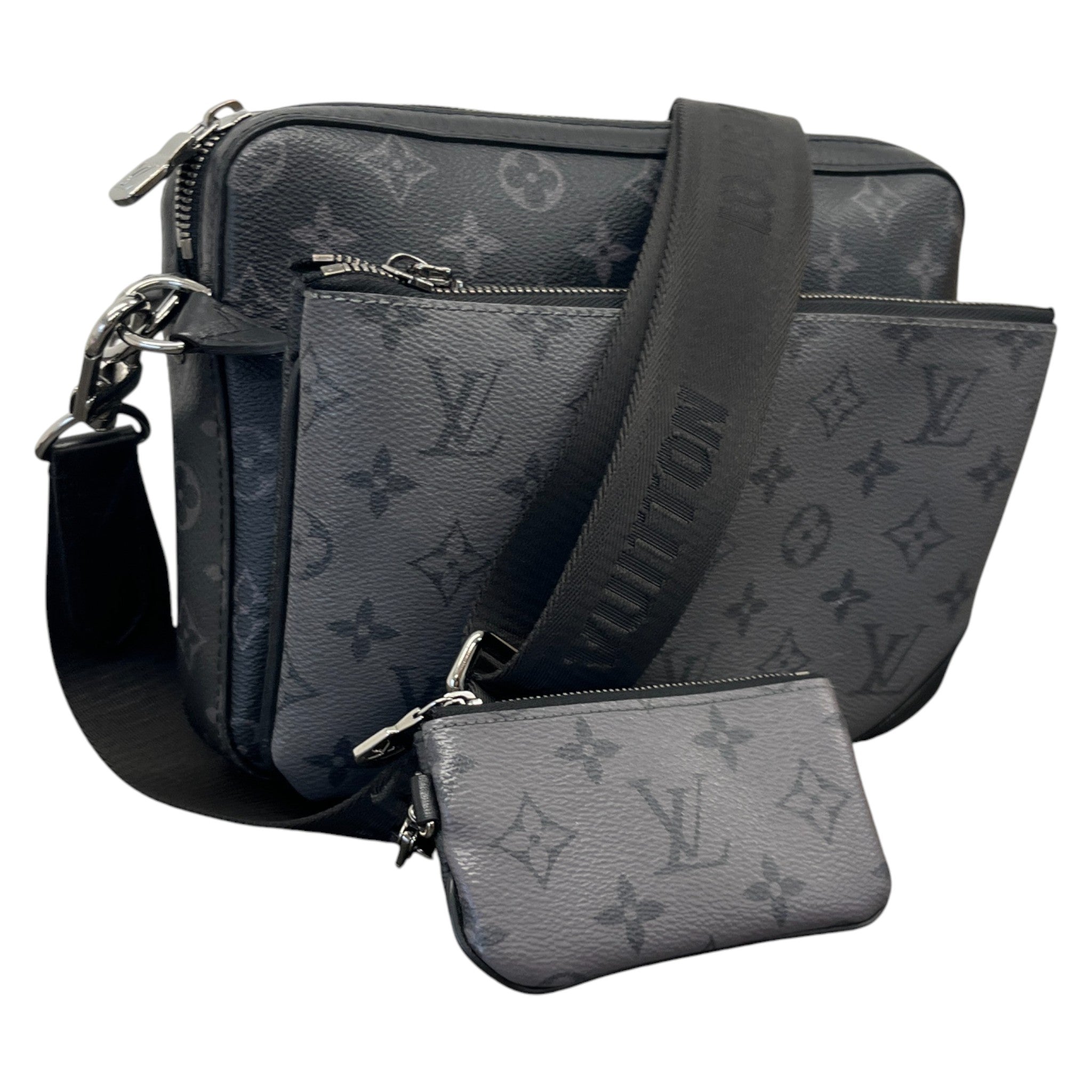 Men's Trio Messenger Bag Bag Black