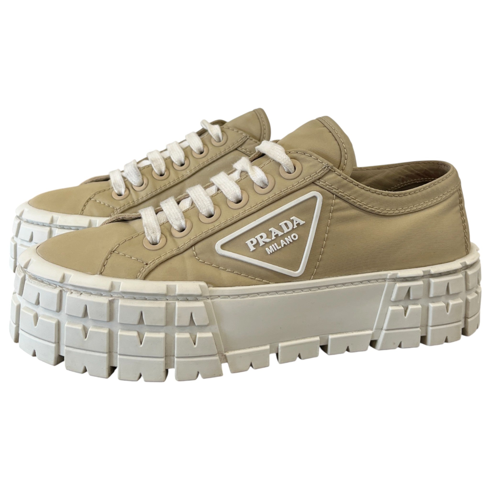 Women's Double Wheel Low Trainers Beige Size EU 36.5 / UK 3.5