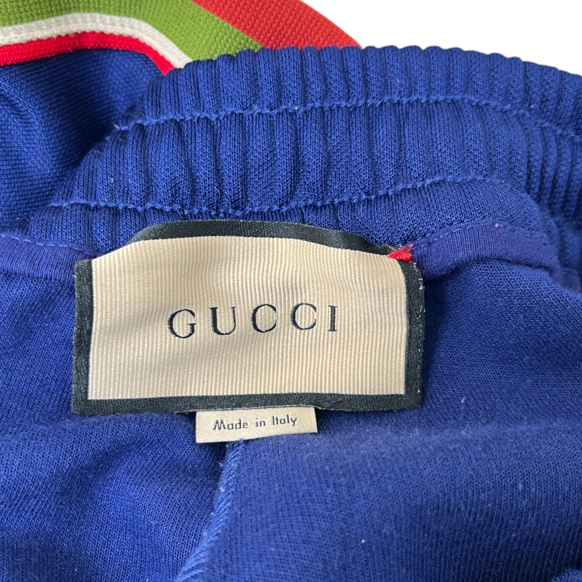 Men's Tape Logo Joggers Blue Size M