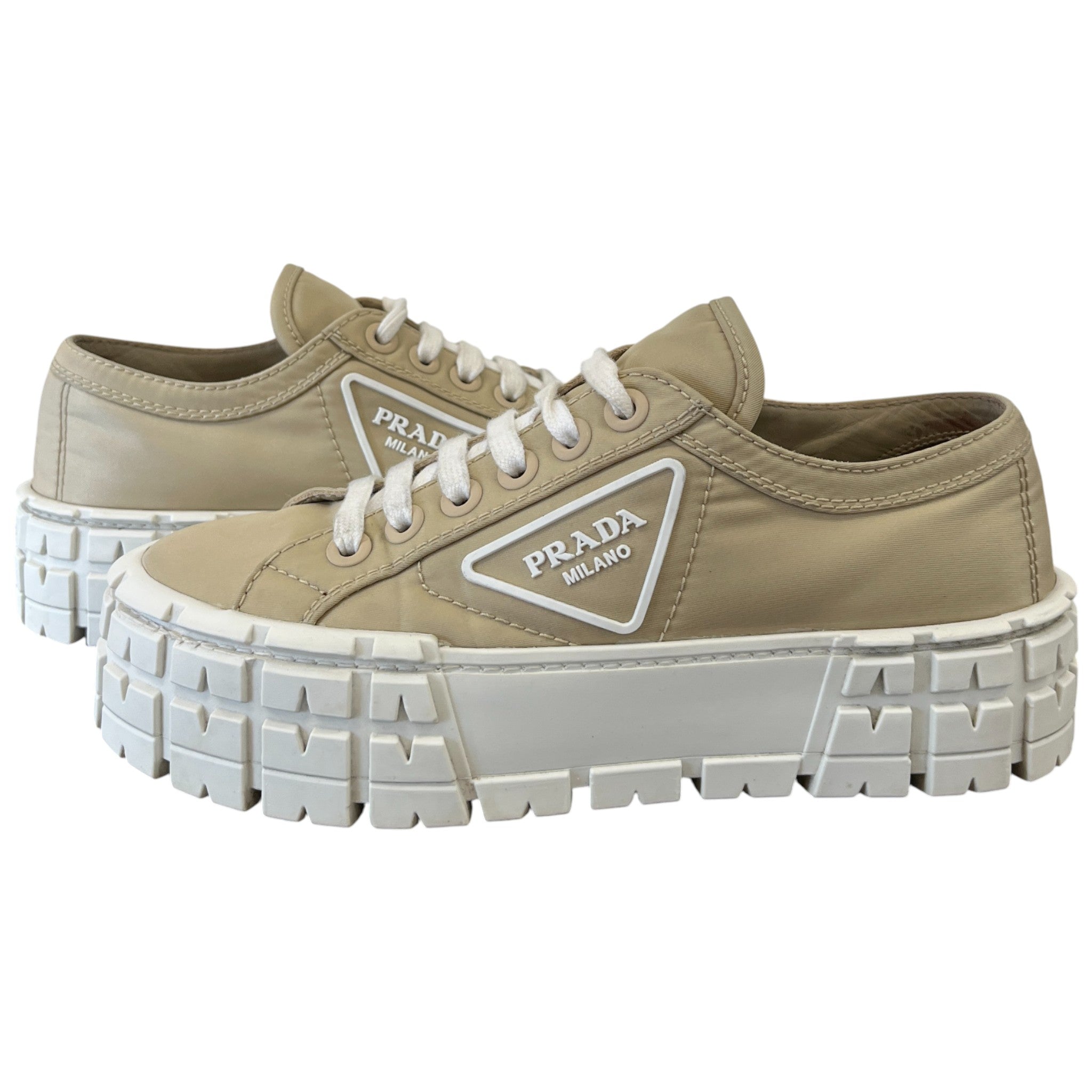 Women's Double Wheel Low Trainers Beige Size EU 36.5 / UK 3.5