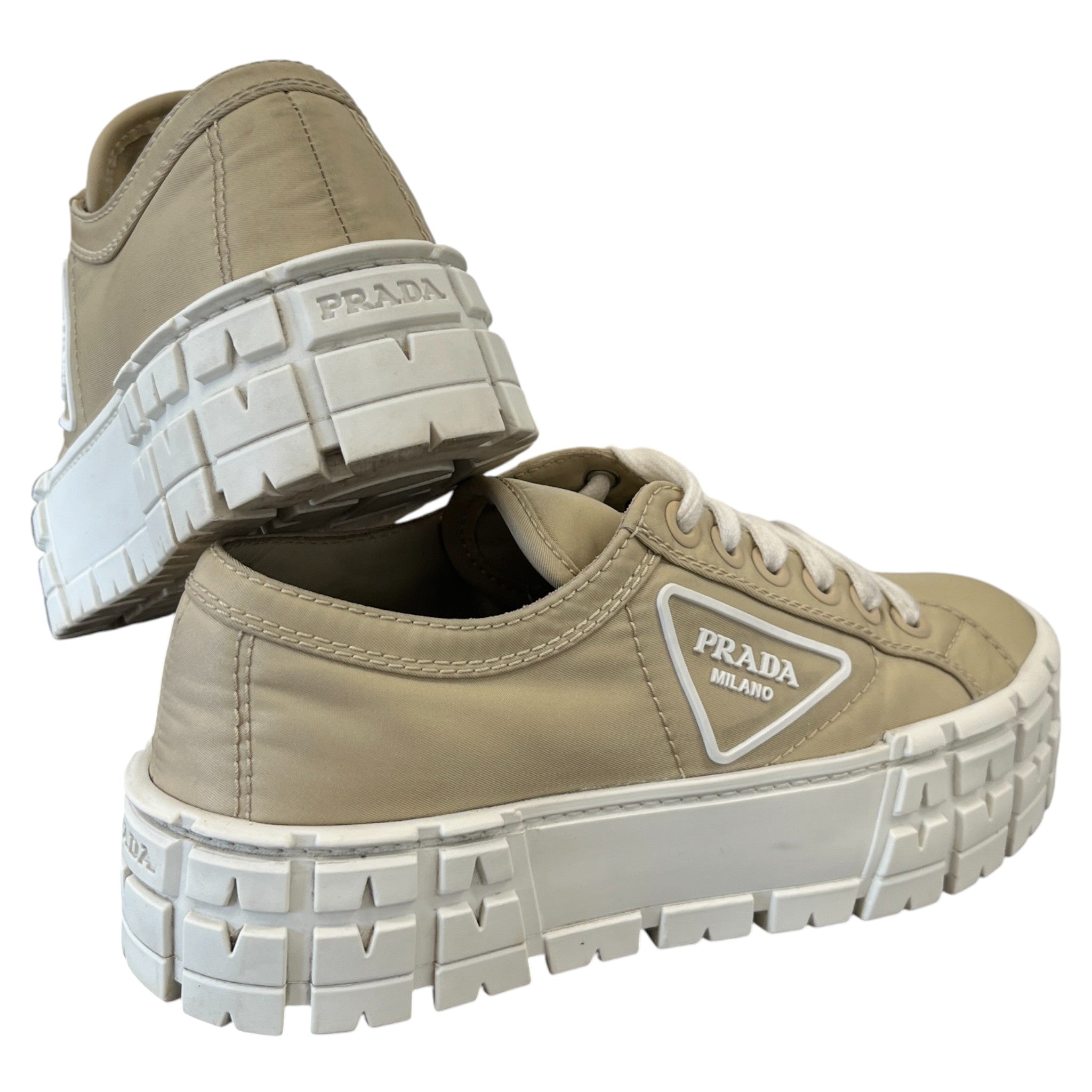 Women's Double Wheel Low Trainers Beige Size EU 36.5 / UK 3.5