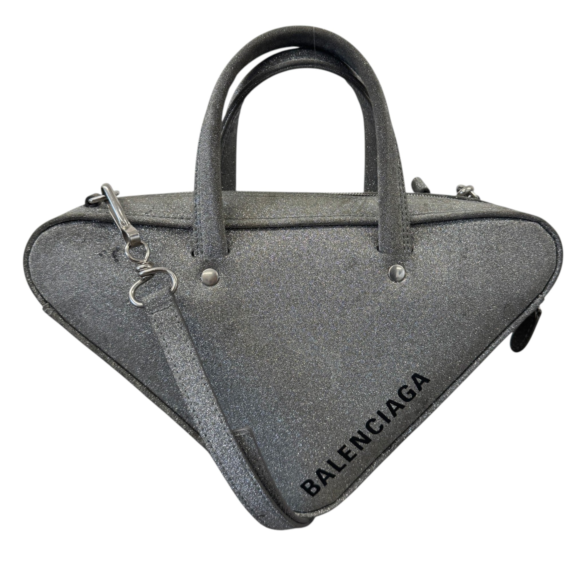 Women's Glitter Triangle Duffle Xs Bag Silver