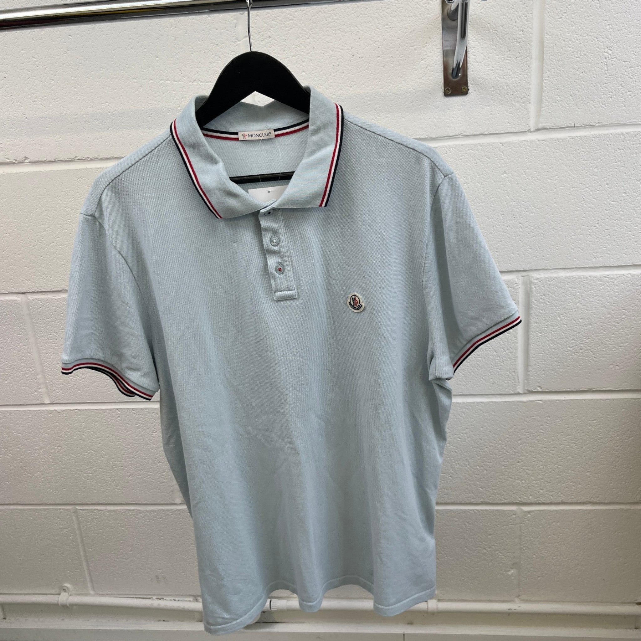 Men's Maglia Polo Shirt Blue Size XXXL