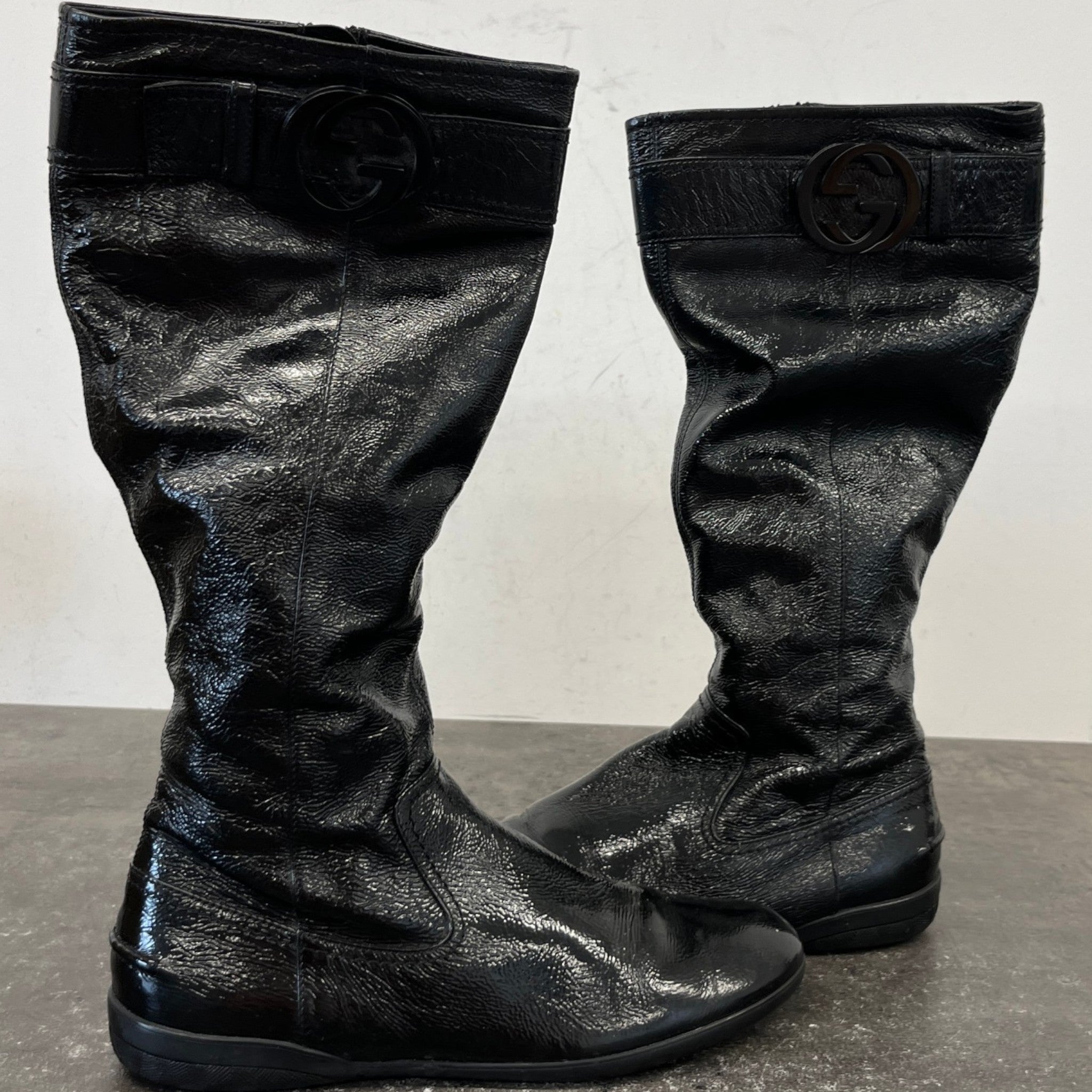 Women's Interlocking G Boots Black Size EU 36 / UK 3