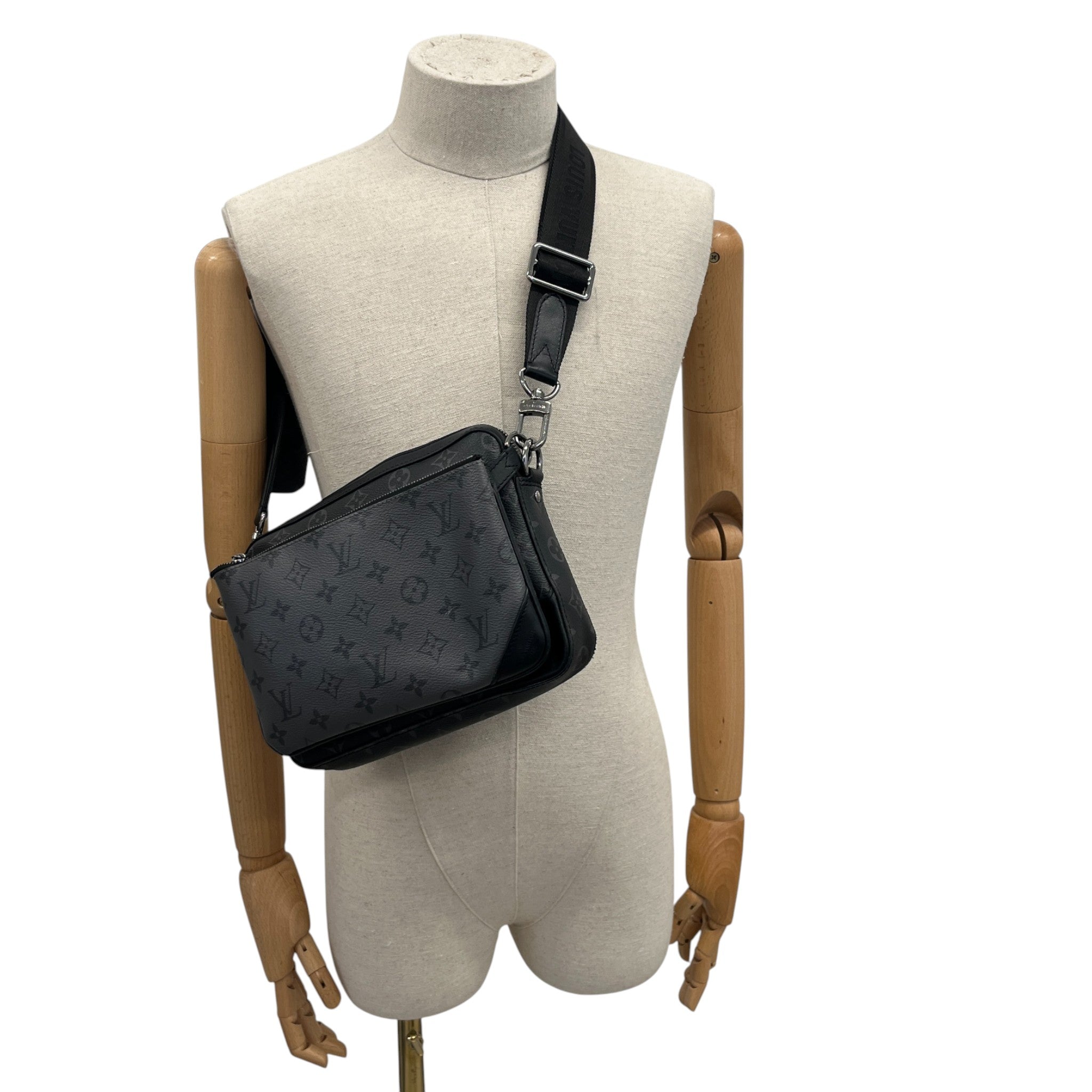 Men's Trio Messenger Bag Bag Black