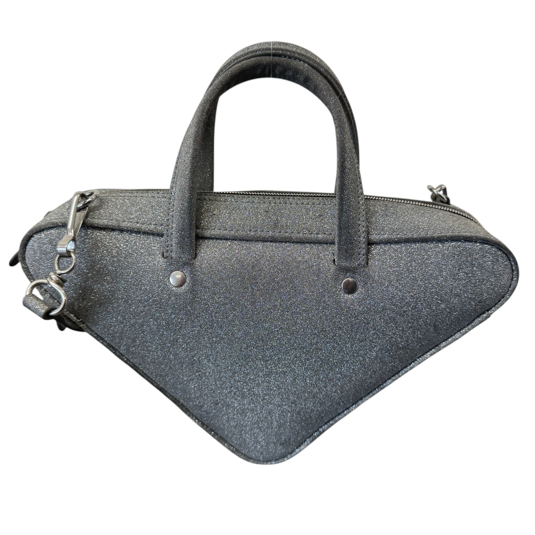 Women's Glitter Triangle Duffle Xs Bag Silver