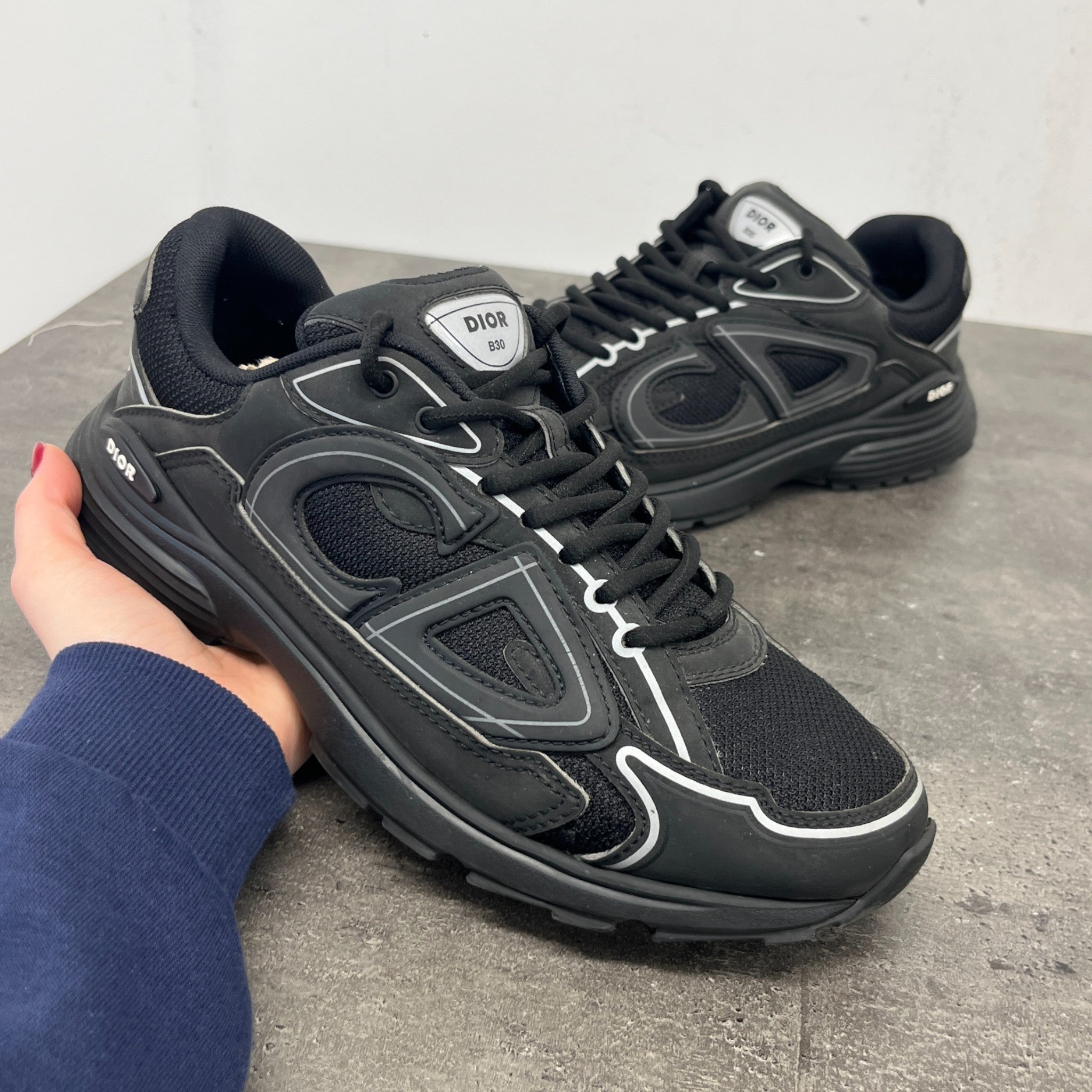 Men's B30 Low Trainers Black Size EU 41 / UK 7