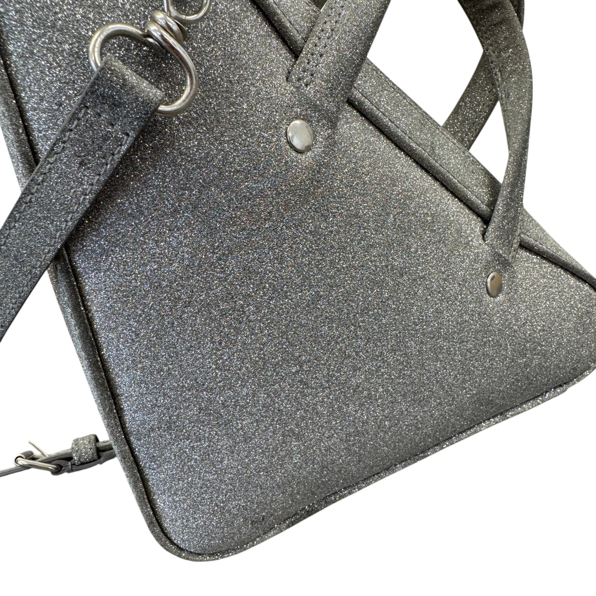 Women's Glitter Triangle Duffle Xs Bag Silver