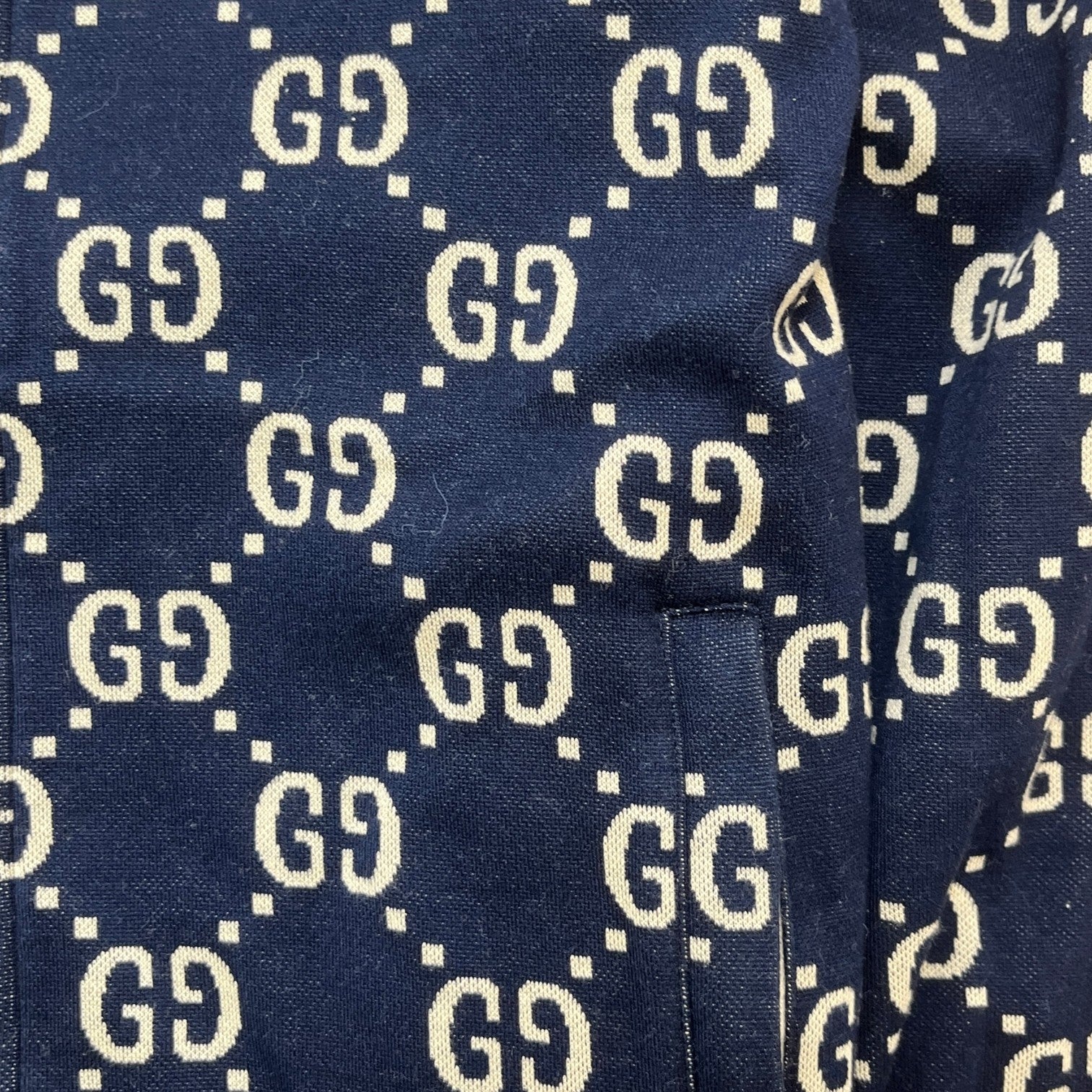 Men's Gg Supreme Track Jacket Blue Size S