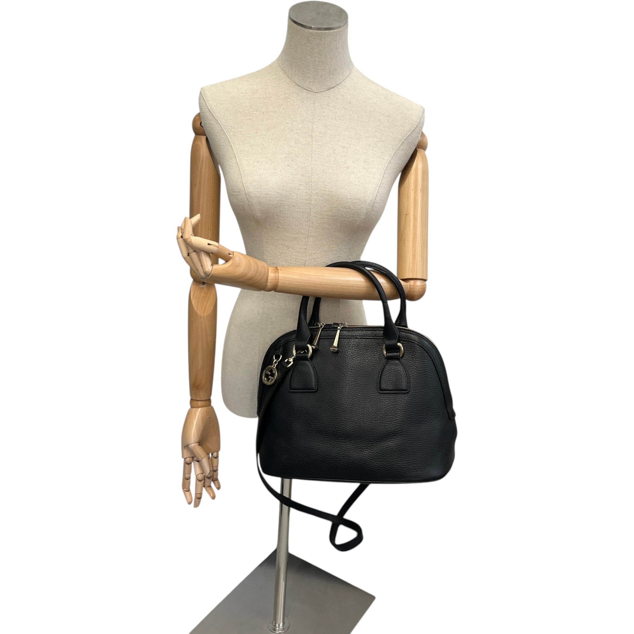 Women's Gg Charm Dome Bag Black