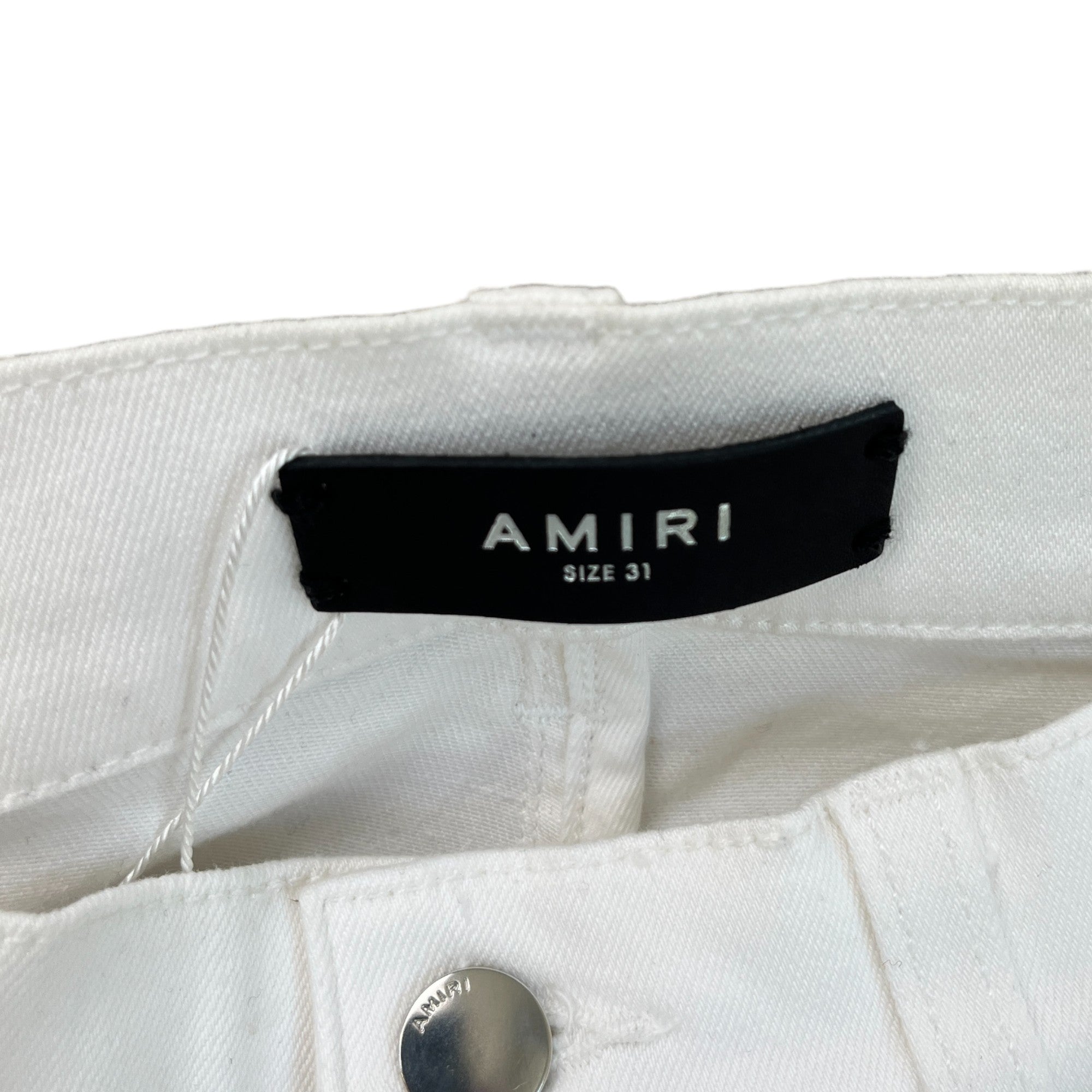 Men's Mx1 Distressed Jeans White Size Waist 31"