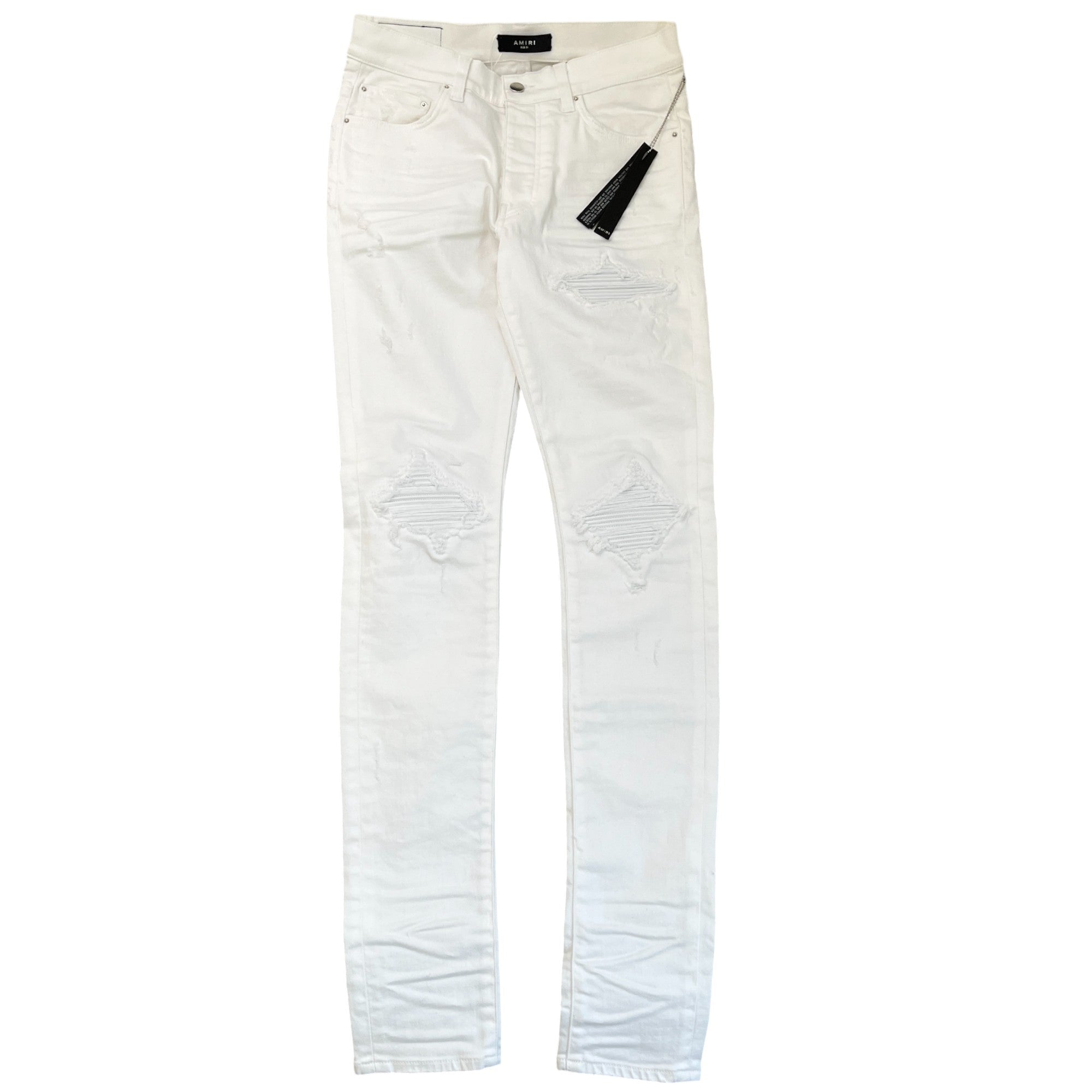 Men's Mx1 Distressed Jeans White Size Waist 31"