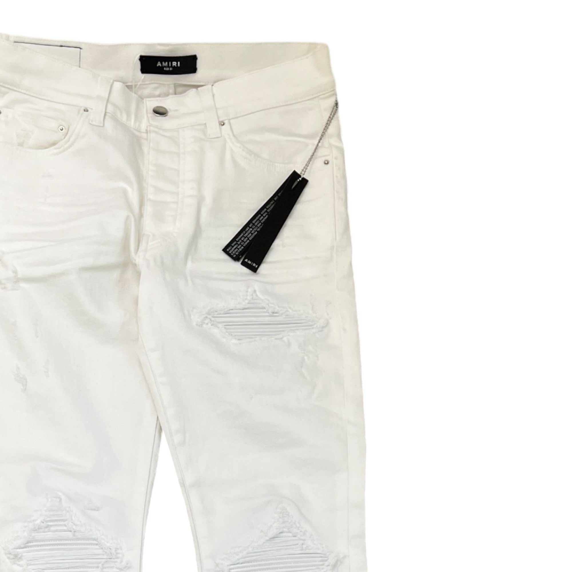 Men's Mx1 Distressed Jeans White Size Waist 31"