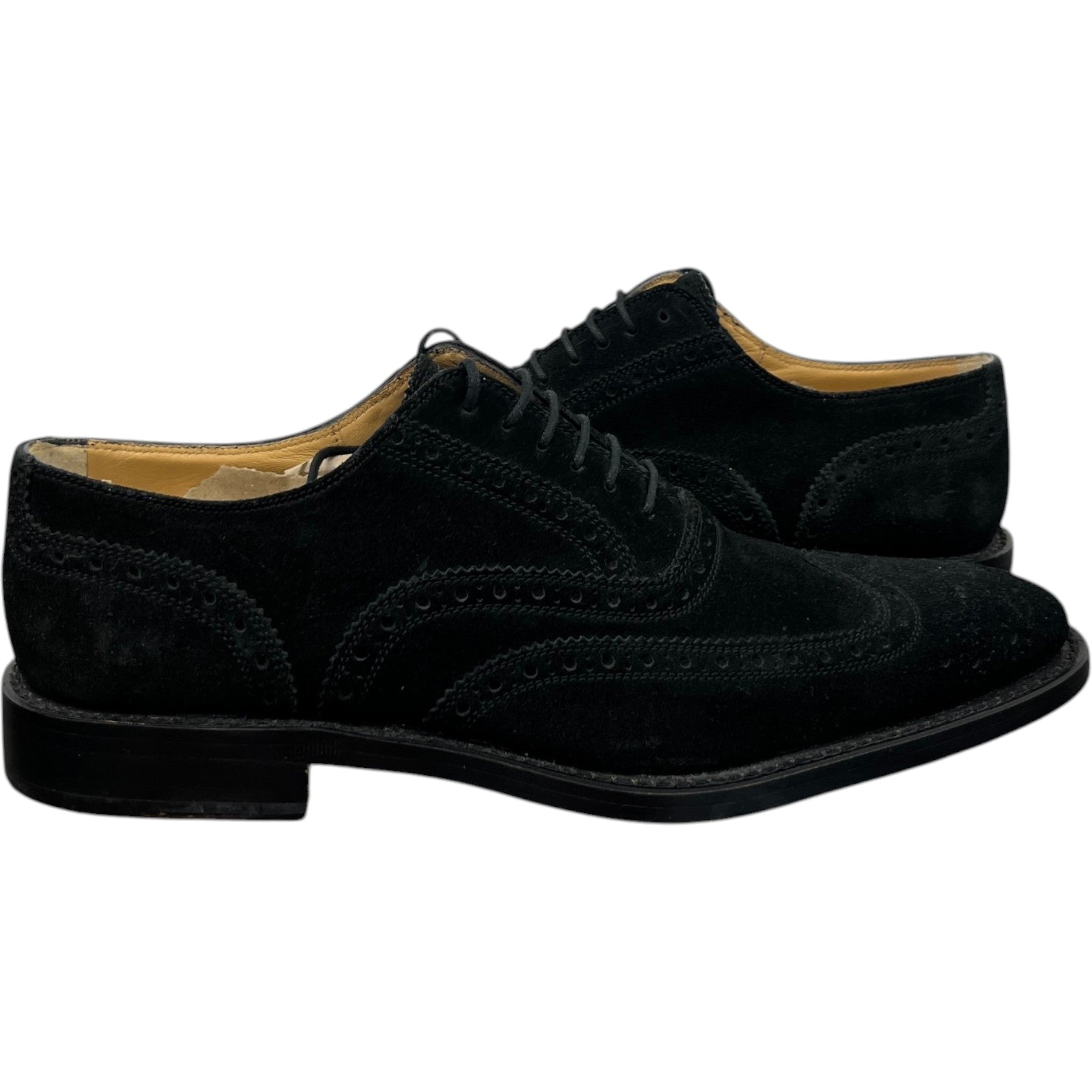 Men's Derby Loafers Black Size EU 40.5 / UK 6.5