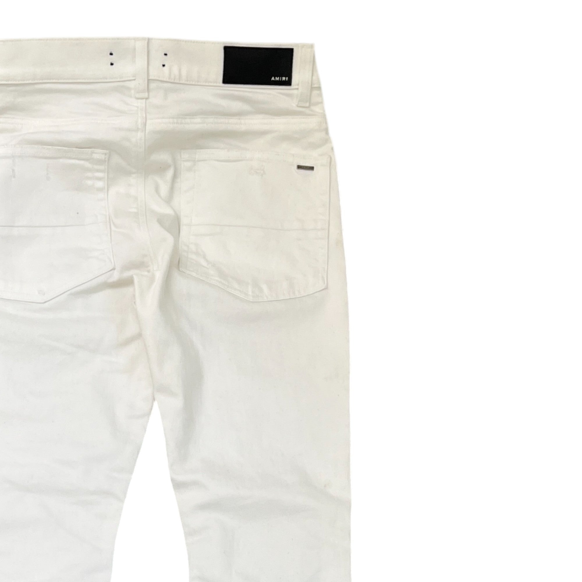 Men's Mx1 Distressed Jeans White Size Waist 31"