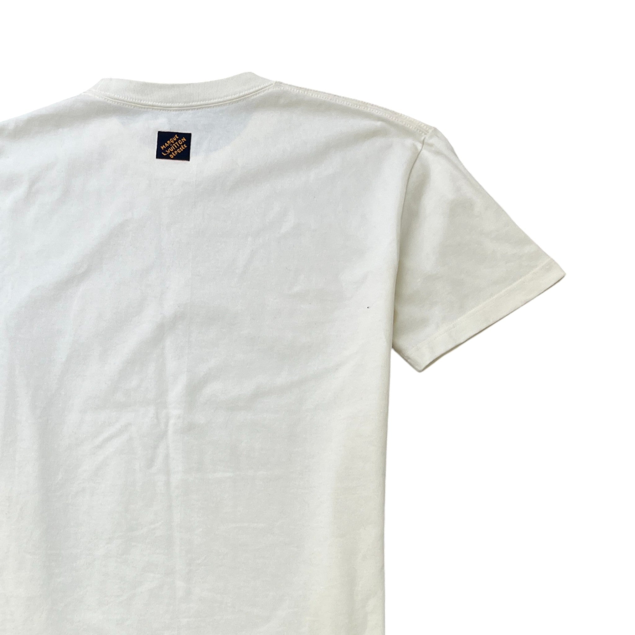 Men's Embroidered Logo T-Shirt White Size M