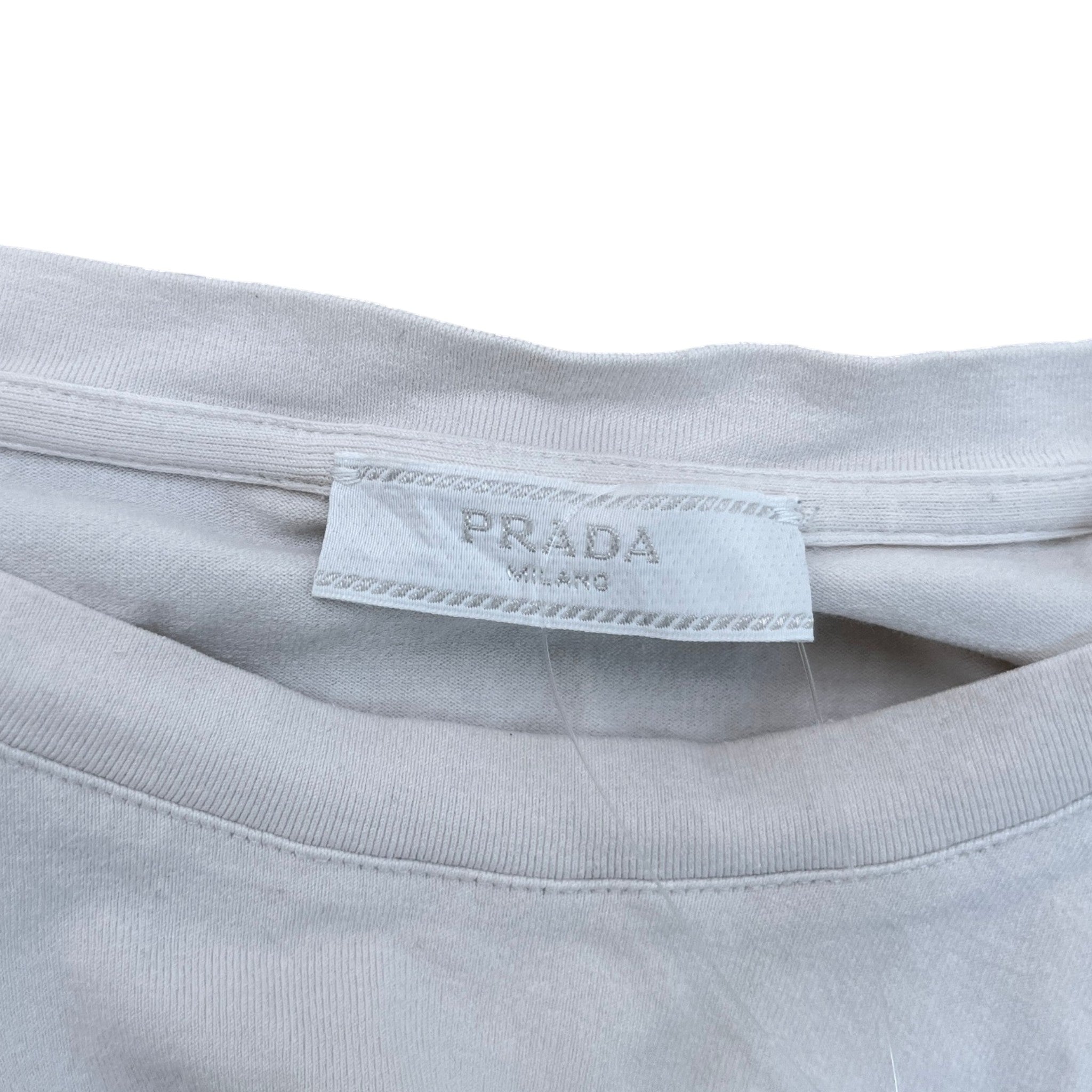 Men's Nylon Pocket Logo T-Shirt White Size L